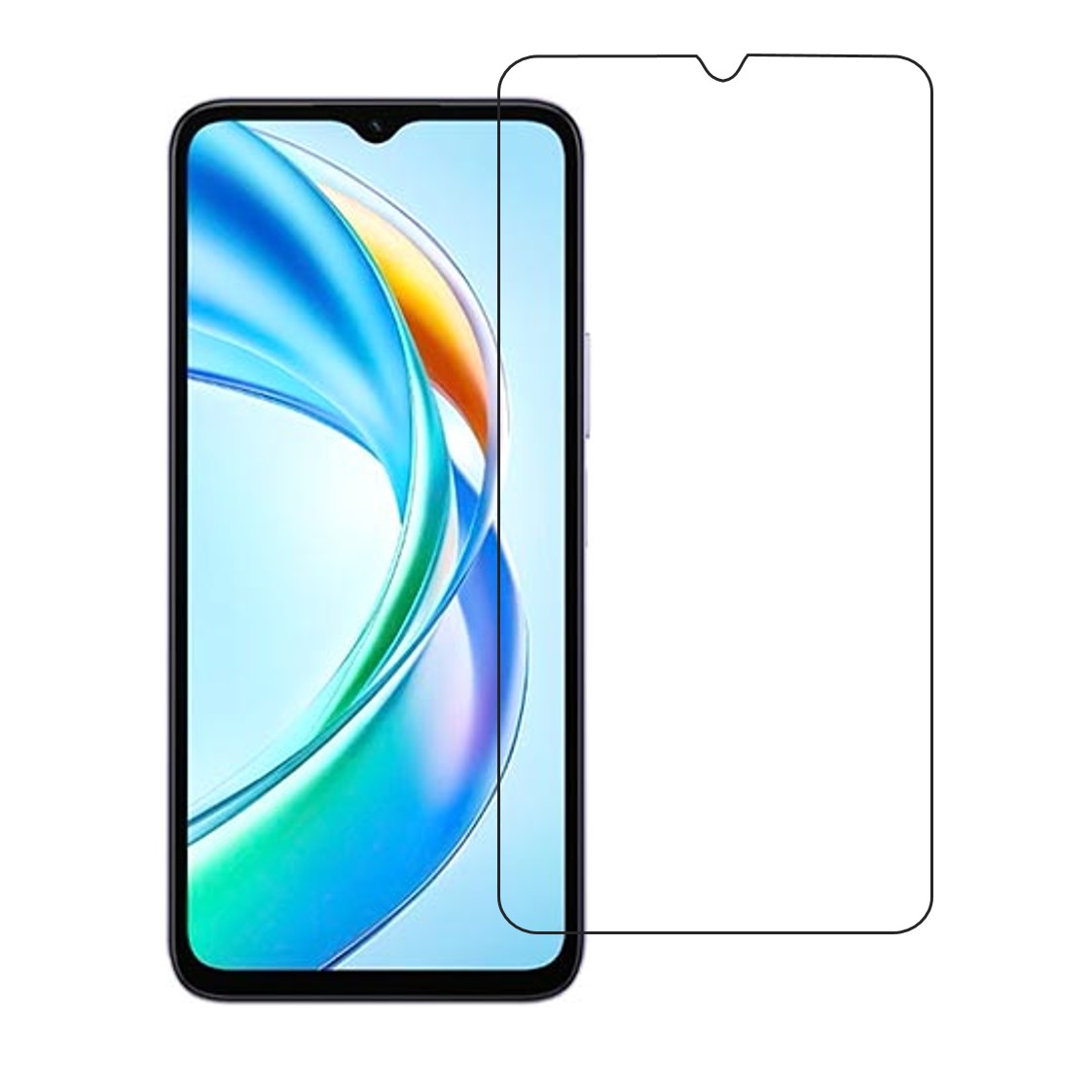 Honor Play9A Compatible With Mobile Front Screen Protector  (Flexible Screen Protector)