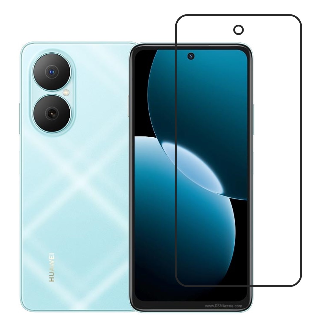 Huawei Nova Y73 Compatible With Mobile Front Screen Protector (Flexible Screen Protector)
