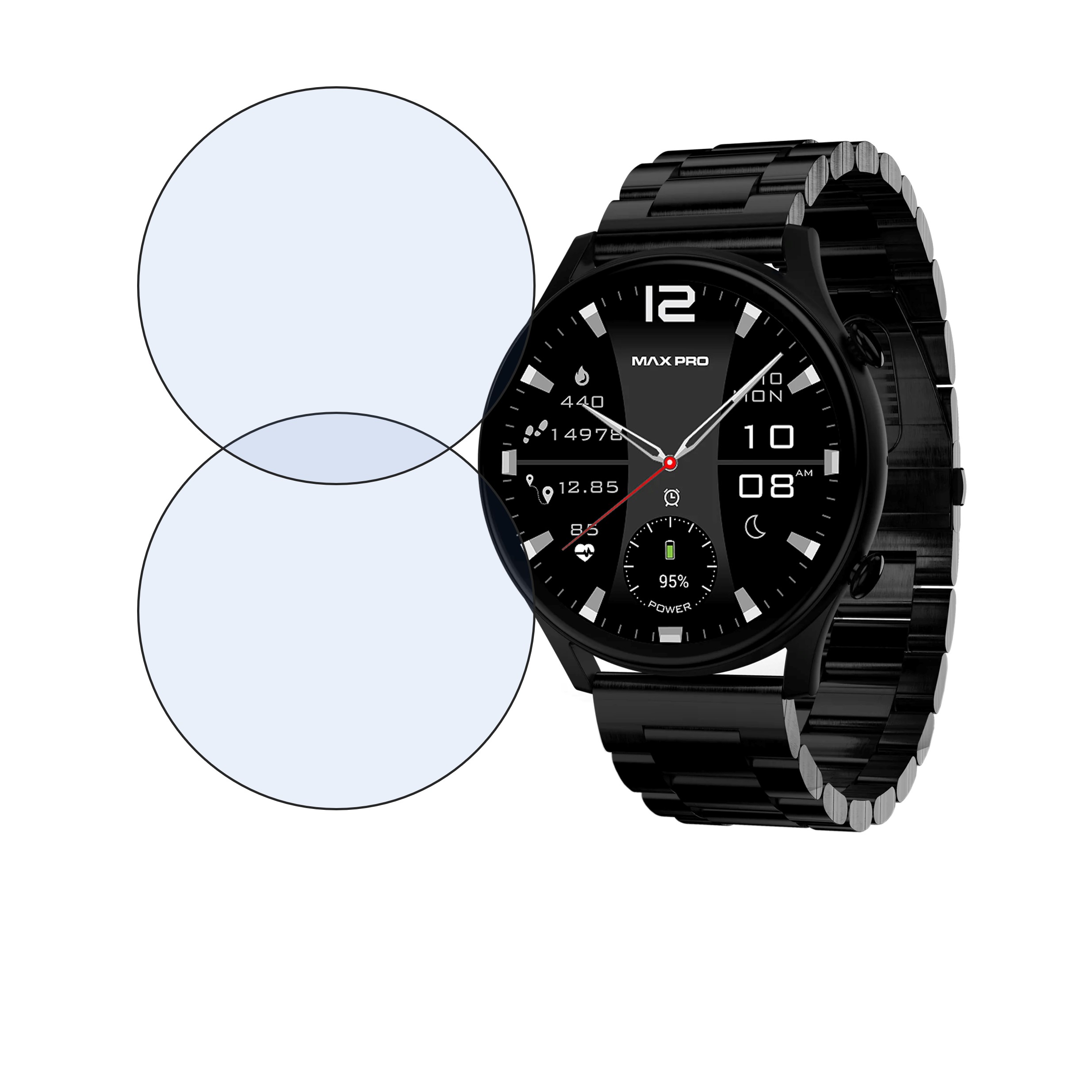 Maxima Max Pro Power Smartwatch Screen Protector 9H Protective Compatible Flexible