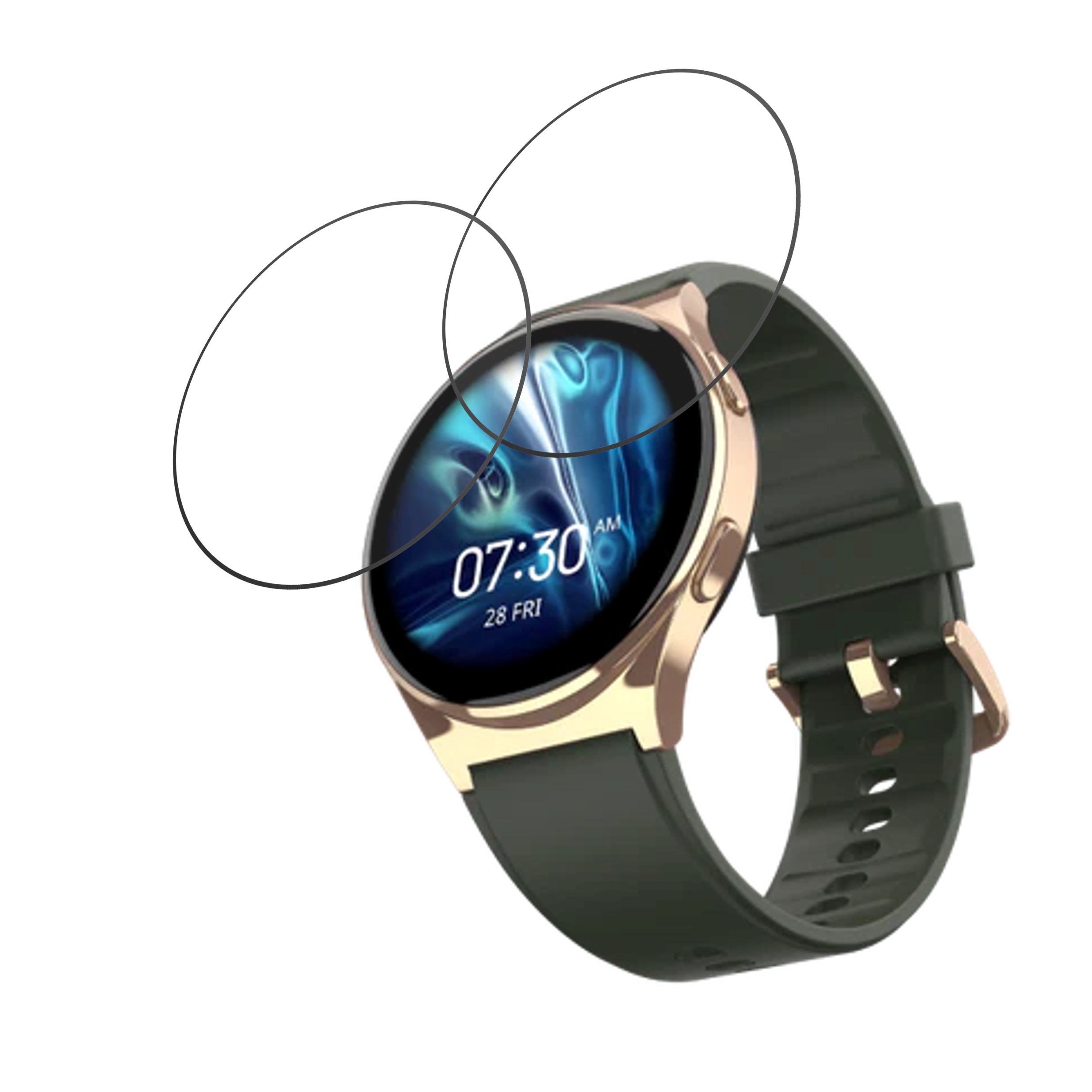 NoiseFit Nova AMOLED Smartwatch Screen Protector 9H Protective Compatible Flexible