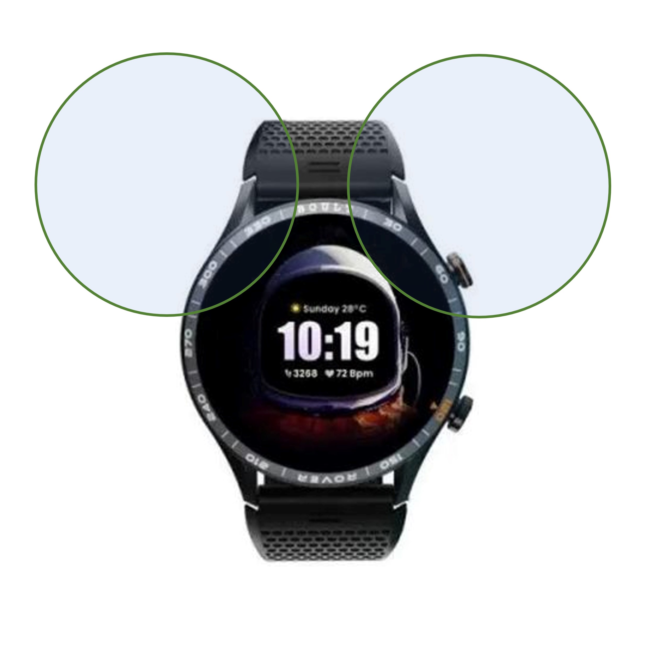 Boult Rover Smartwatch Screen Protector 9H Protective Compatible Flexible