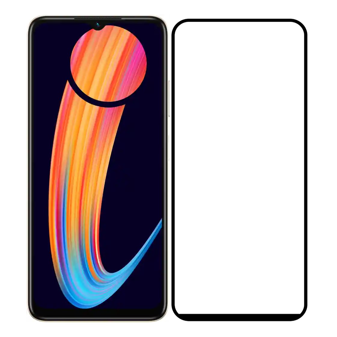 Tempered Glass Screen Protector Guard Compatible With Infinix Hot 11/12i/30i Edge to Edge Coverage With Free Installation Kit (Tempered Glass)