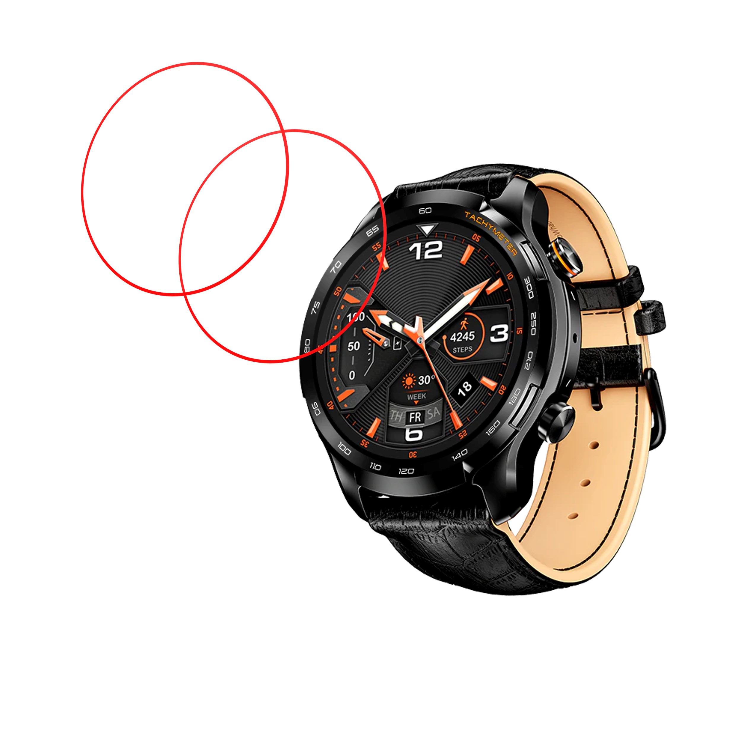 boAt Lunar Pro LTE Smartwatch Screen Protector 9H Protective Compatible Flexible
