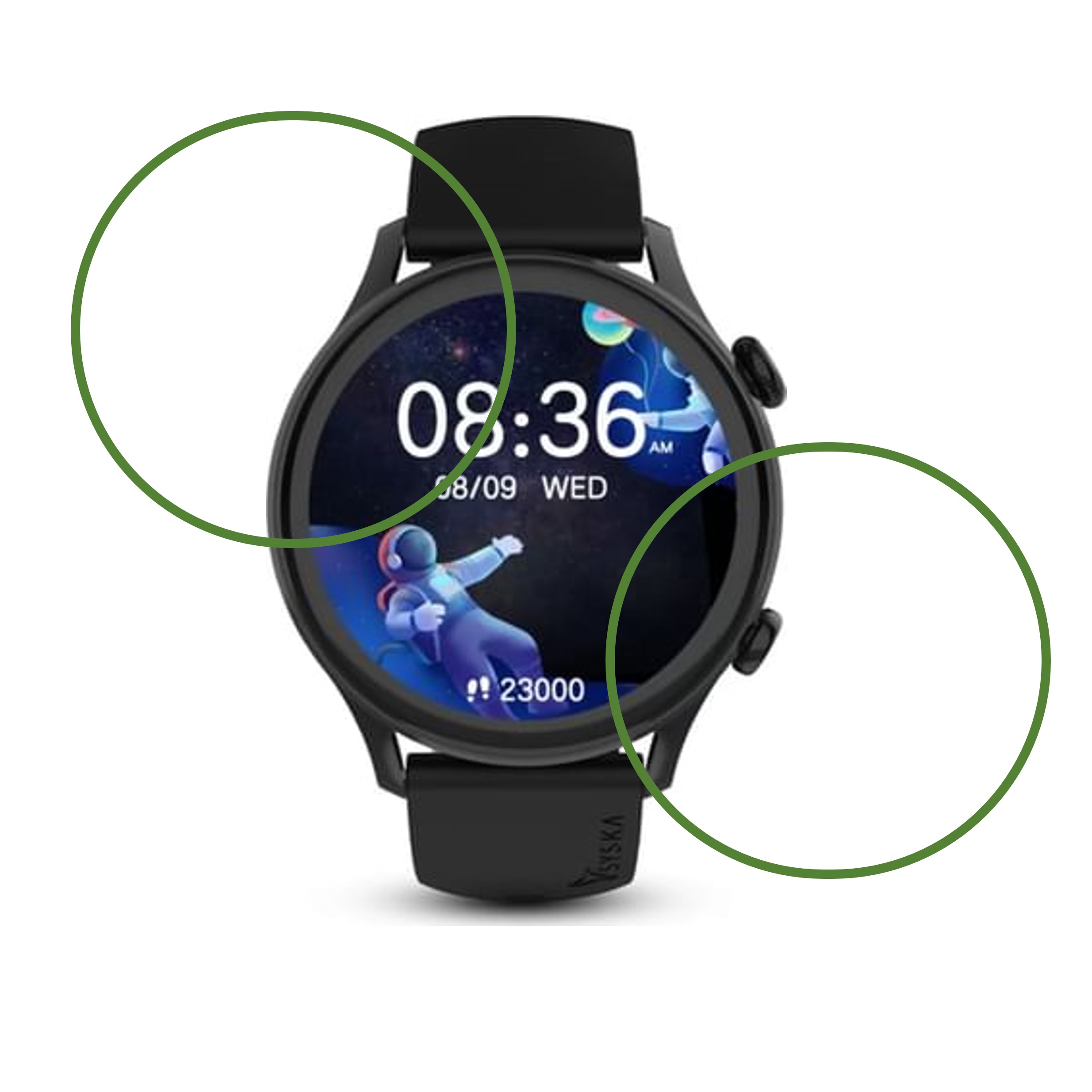 SYSKA SW300 POLAR Smartwatch Screen Protector 9H Protective Compatible Flexible