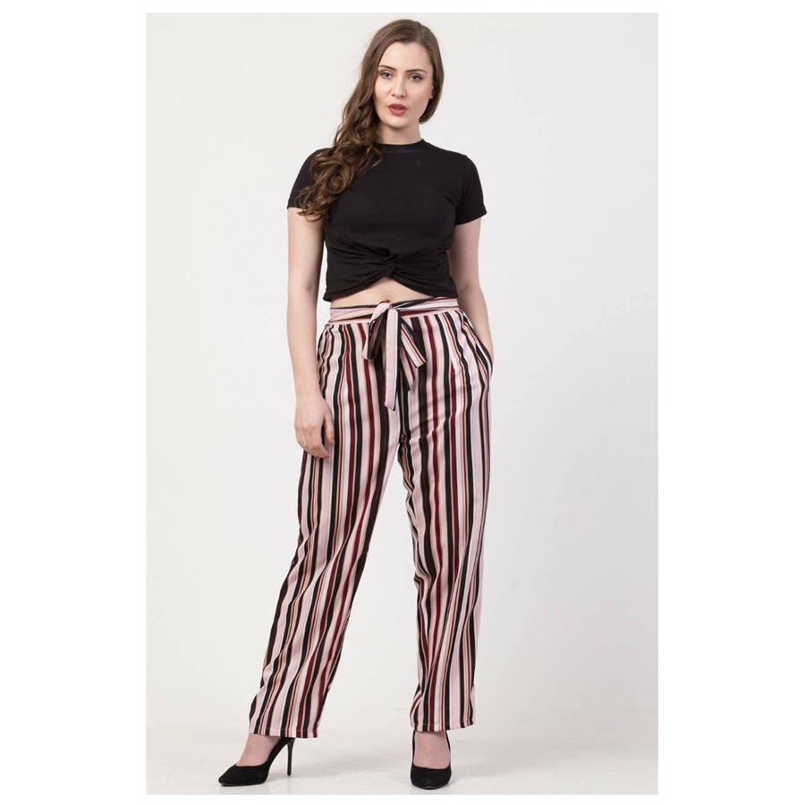 Premium Quality Women Regular Fit Multicolour Crepe Palazzos