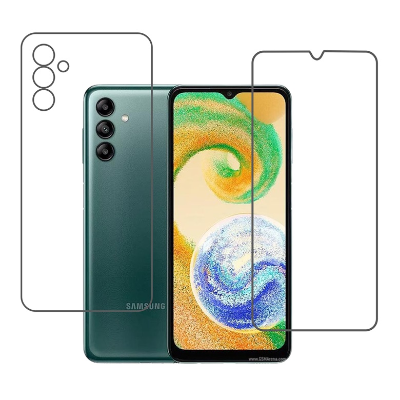 Samsung Galaxy A04s 9H Protective Compatible Mobile Screen Protector For Front & Back (Not a Tempered glass)
