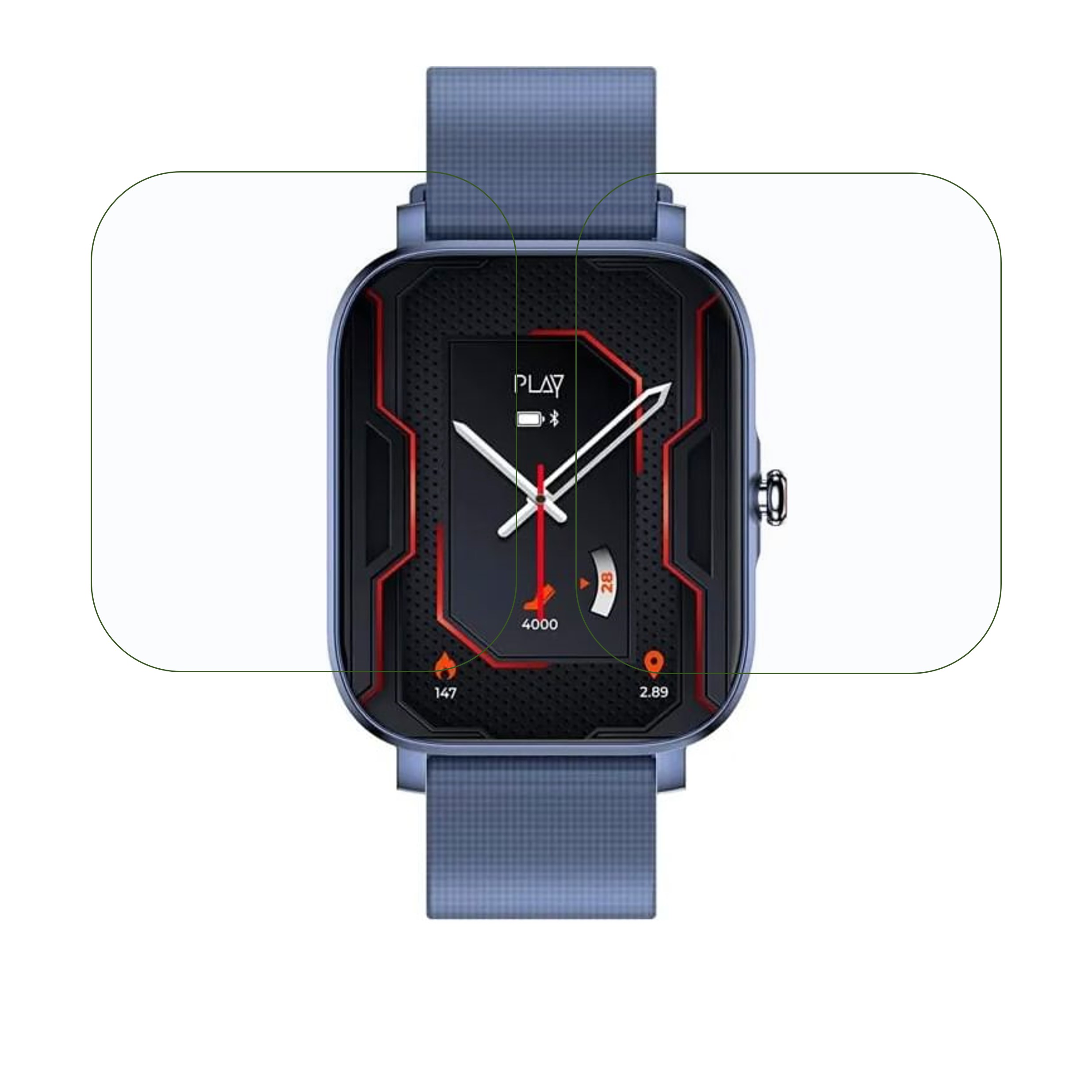 PLAYFIT CHAMP 2 N Smartwatch Screen Protector 9H Protective Compatible Flexible