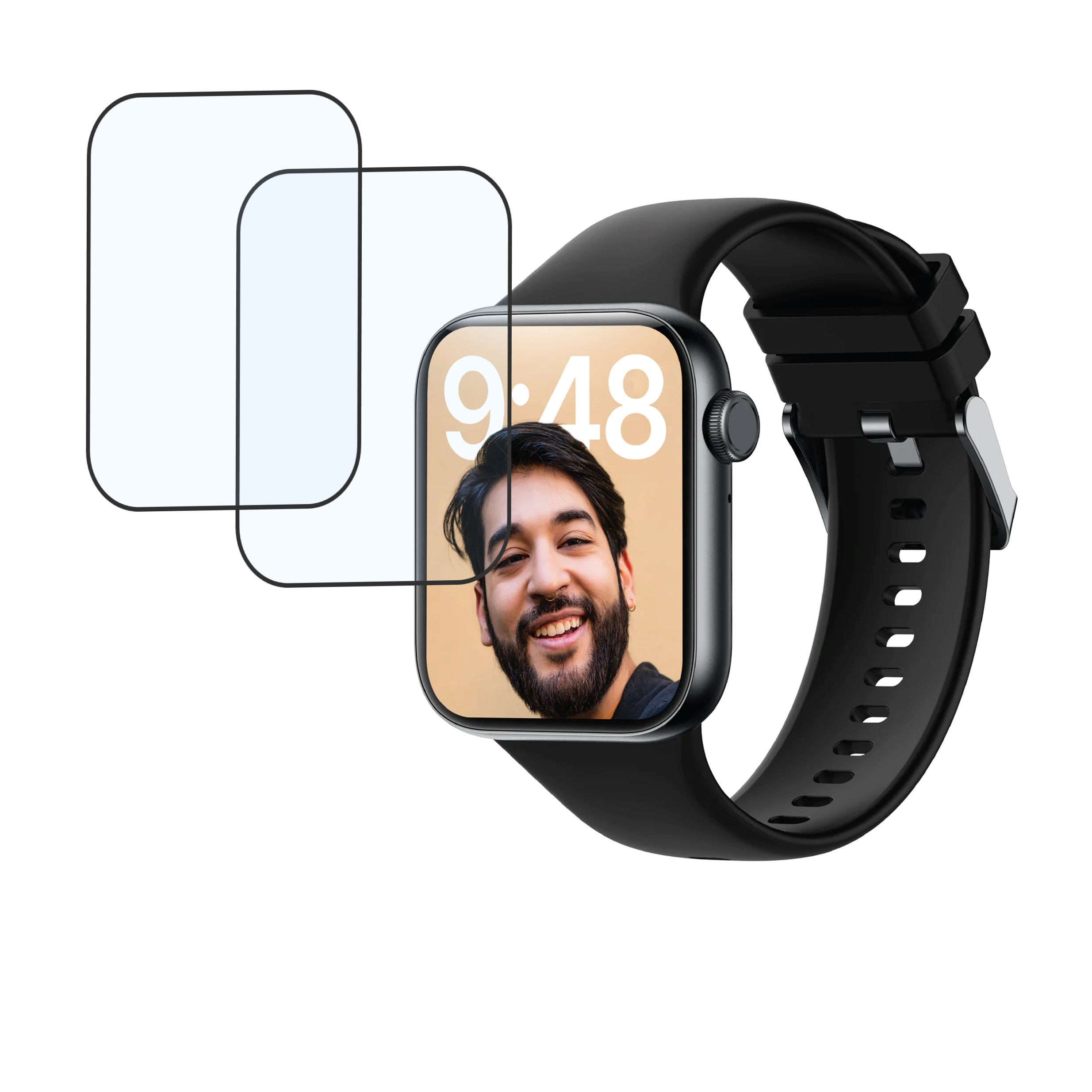 Crossbeats Ignite Hustl Smartwatch Screen Protector 9H Protective Compatible Flexible