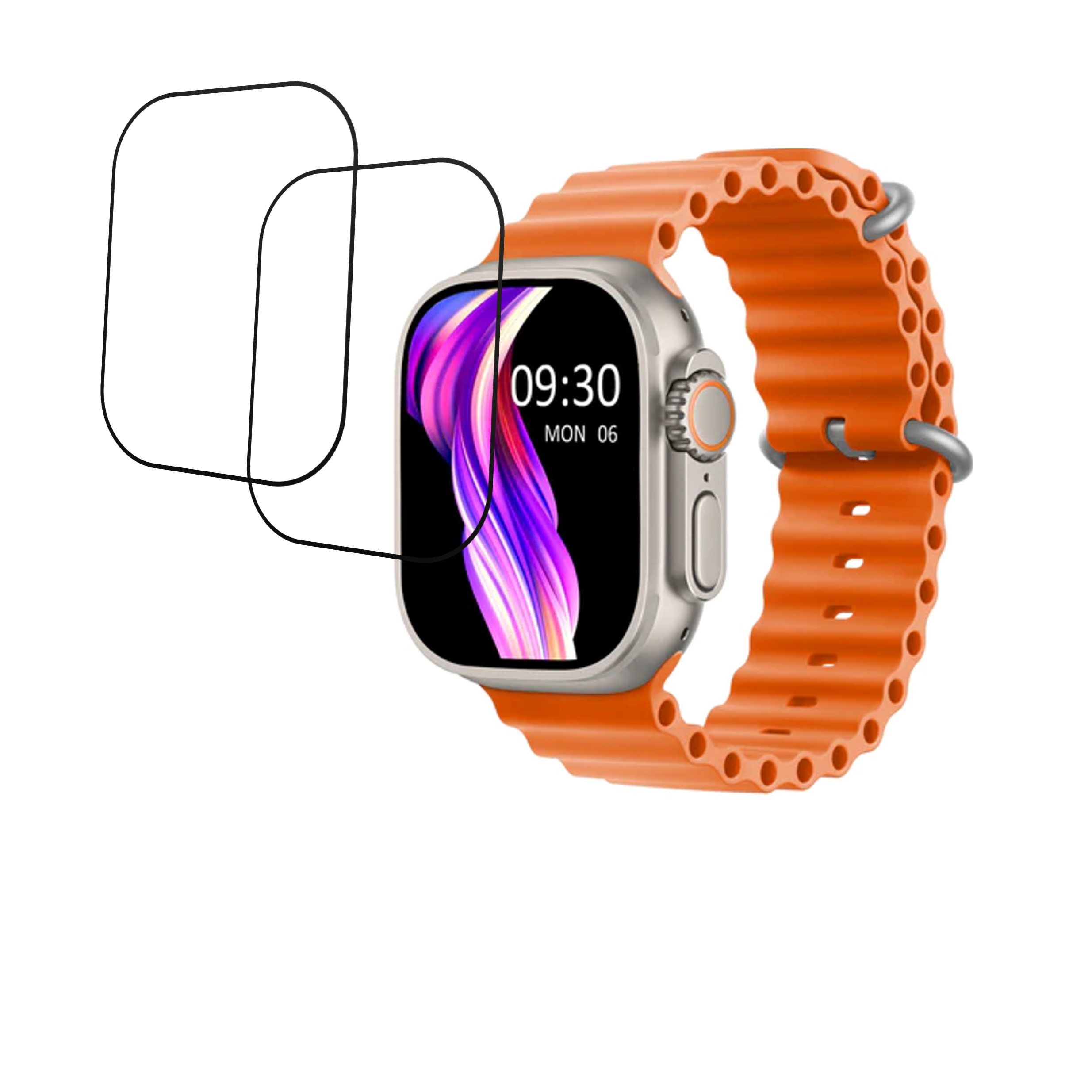 Gizmore CRAZE 2.01 Compatible Smartwatch Screen Protector (Pack of 02)