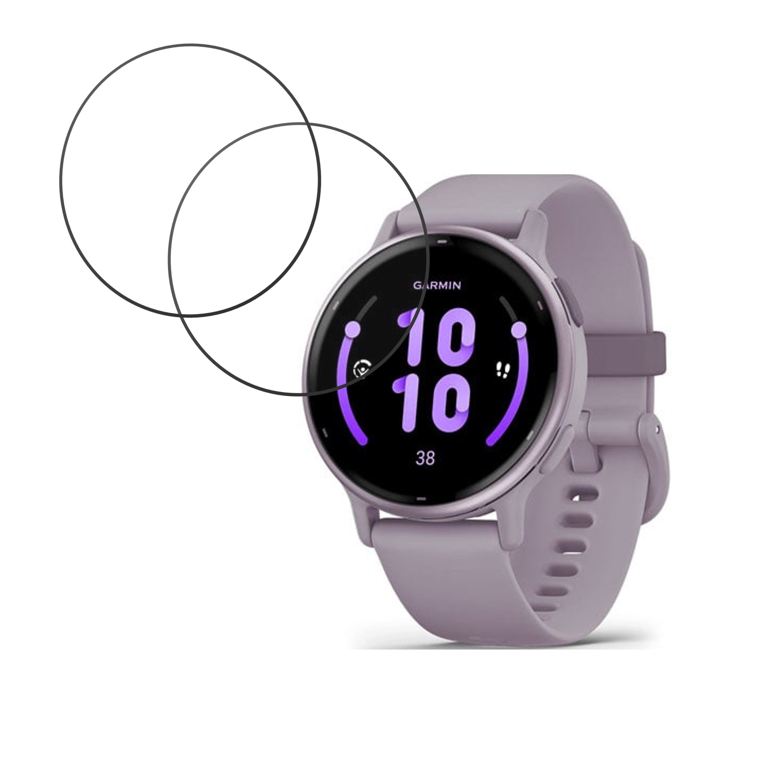 Garmin vívoactive 5 Compatible Smartwatch Screen Protector (Pack of 02)