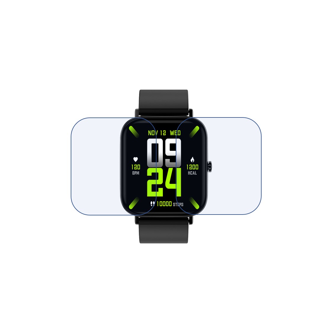 GIZMORE GizFit Aura Smartwatch Screen Protector 9H Protective Compatible Flexible