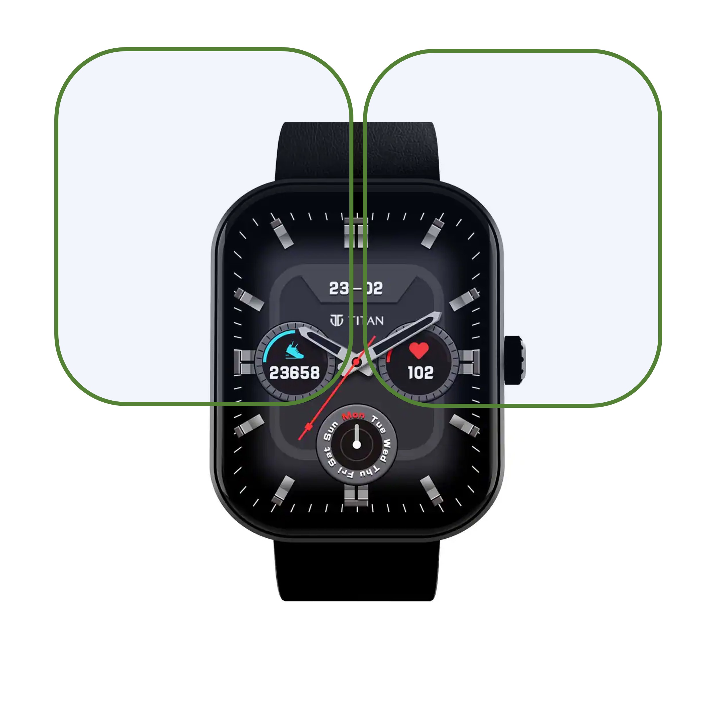 Titan Mirage Smartwatch Screen Protector 9H Protective Compatible Flexible