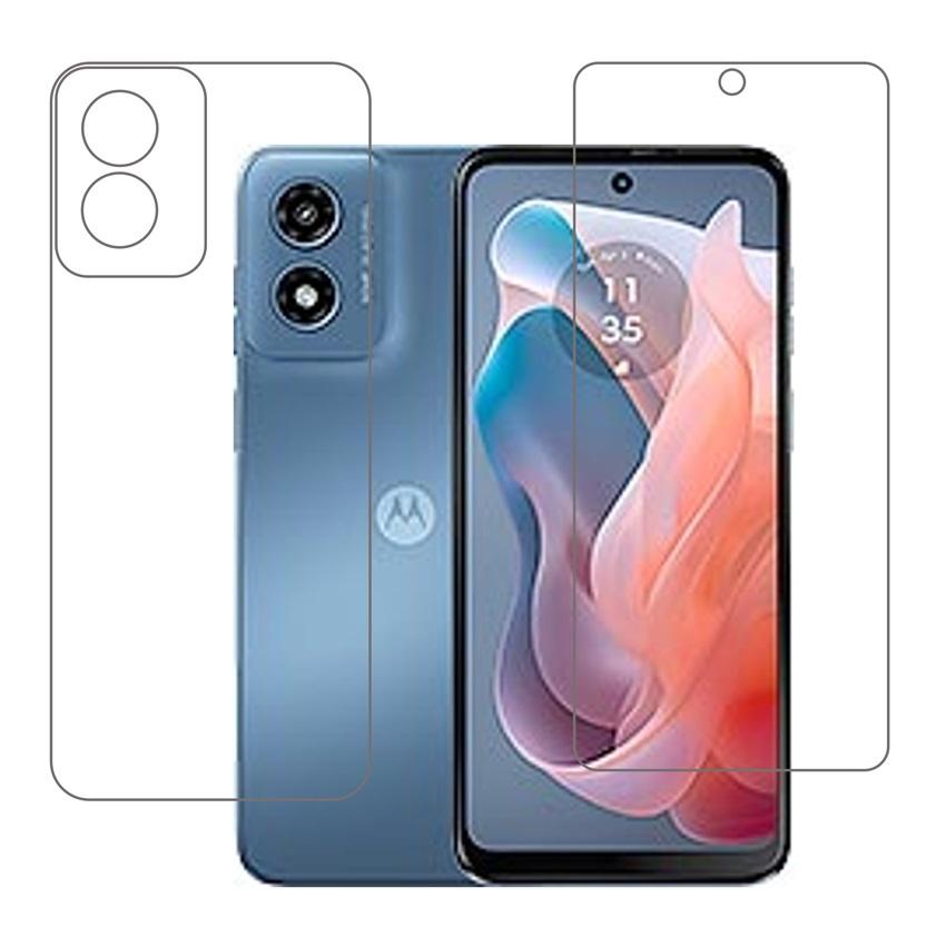 Motorola Moto G04 (Front & Back) 9H Protective Compatible Flexible Unbreakable Mobile Screen Protector