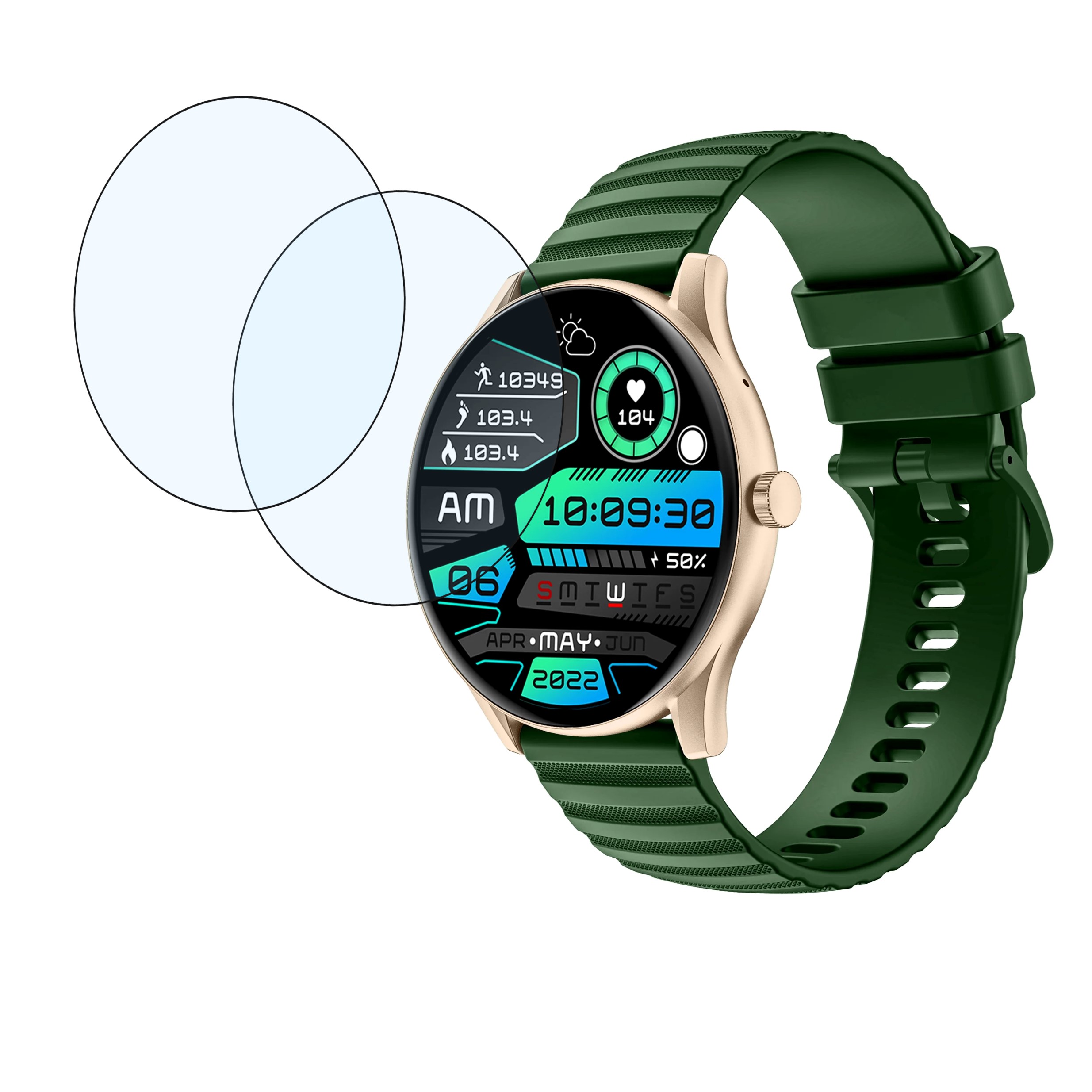 Gizmore CURVE 1.39 Smartwatch Screen Protector 9H Protective Compatible Flexible