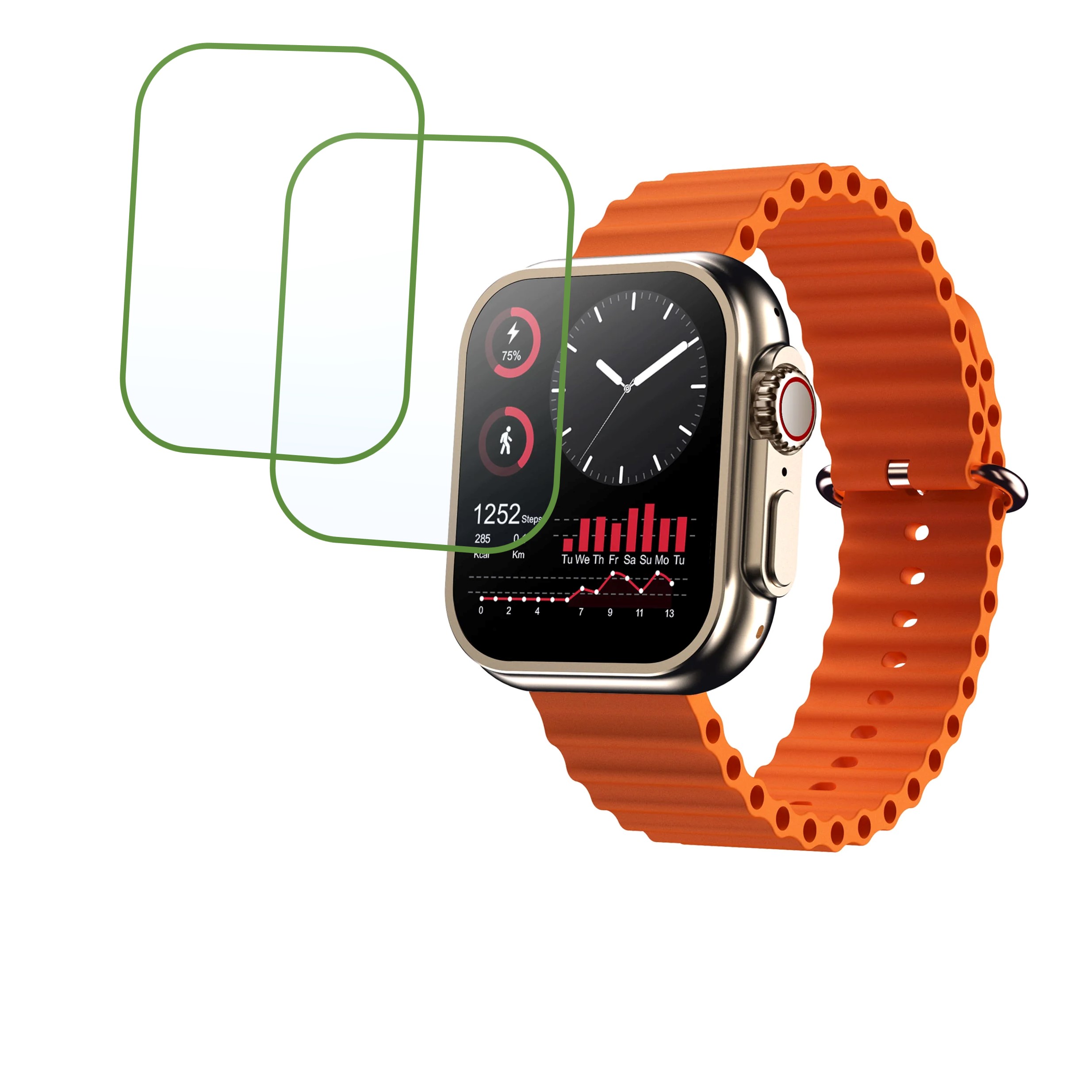 Maxima Max Pro Hype Plus Smartwatch Screen Protector 9H Protective Compatible Flexible