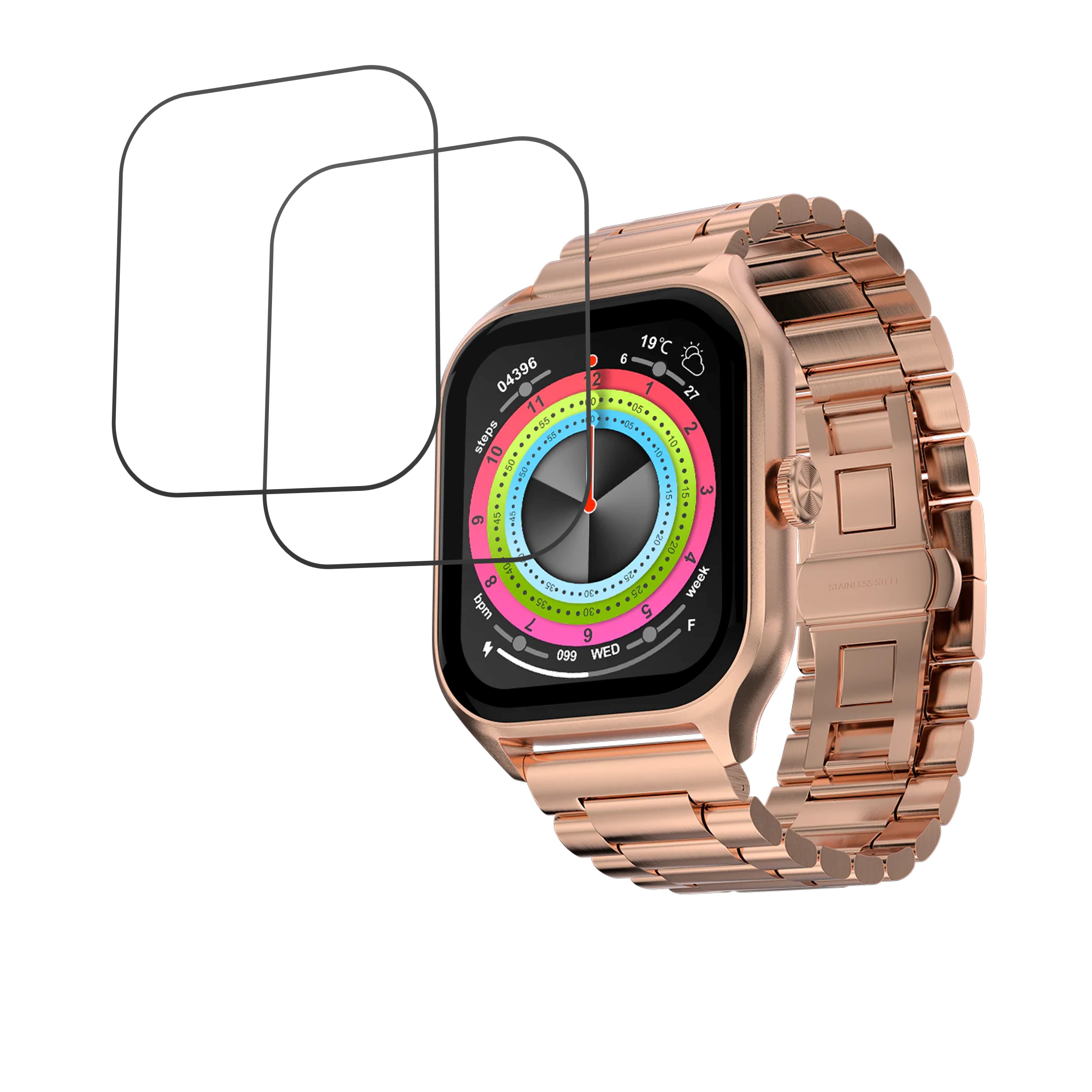 Fire Boltt Solaris Smartwatch Screen Protector 9H Protective Compatible Flexible