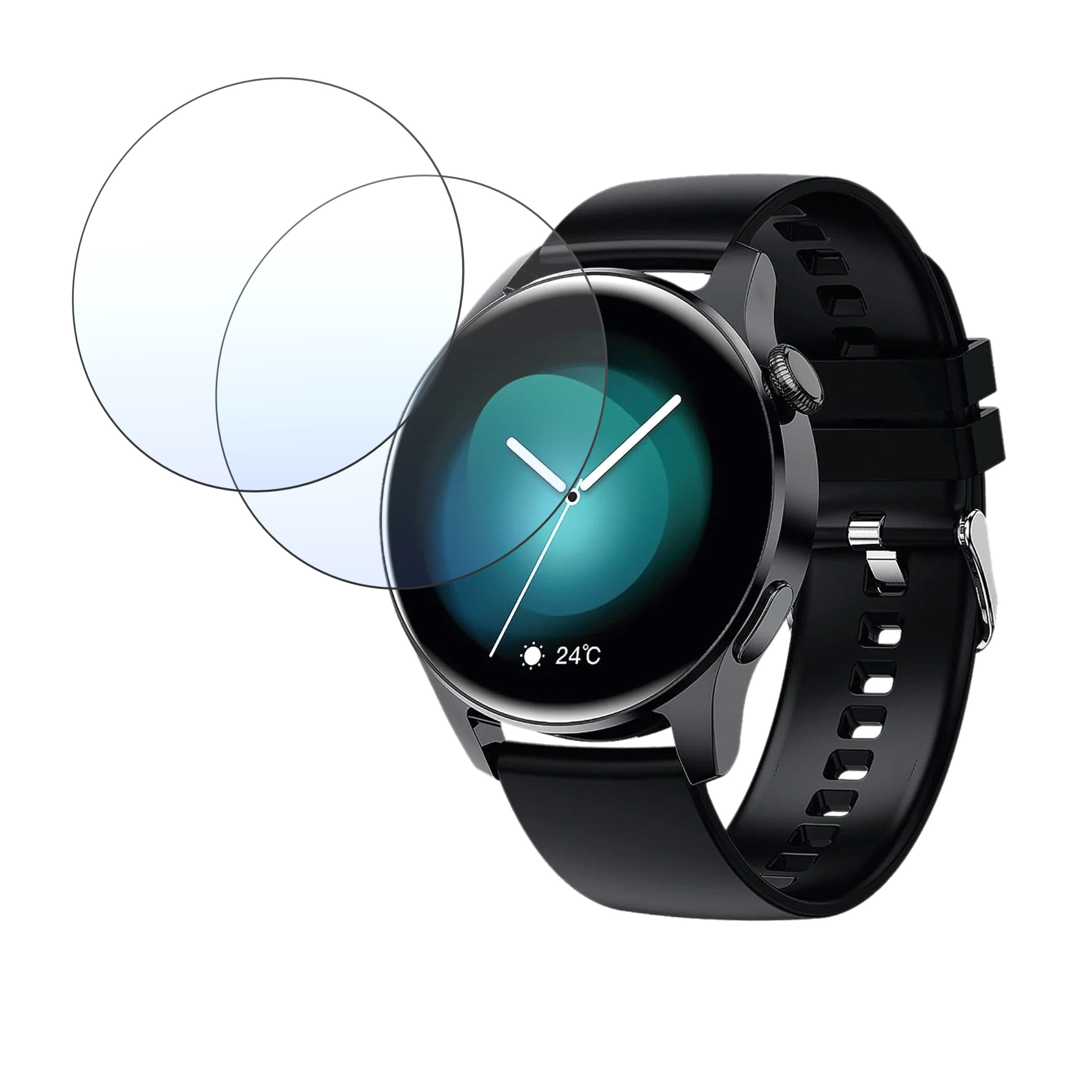 Hammer Pulse 4.0 Round Dial Smart Watch Smartwatch Screen Protector 9H Protective Compatible Flexible