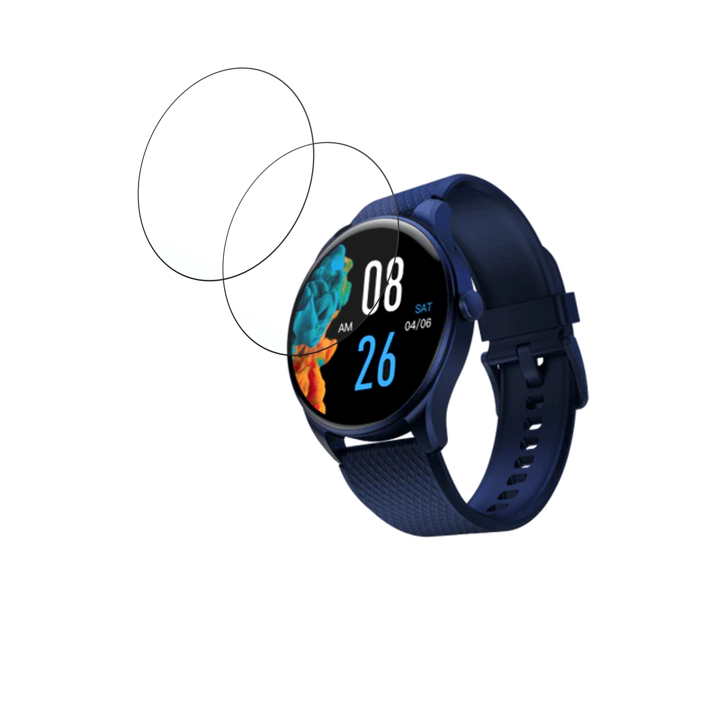 NoiseFit Fuse Plus Smart Watch Smartwatch Screen Protector 9H Protective Compatible Flexible
