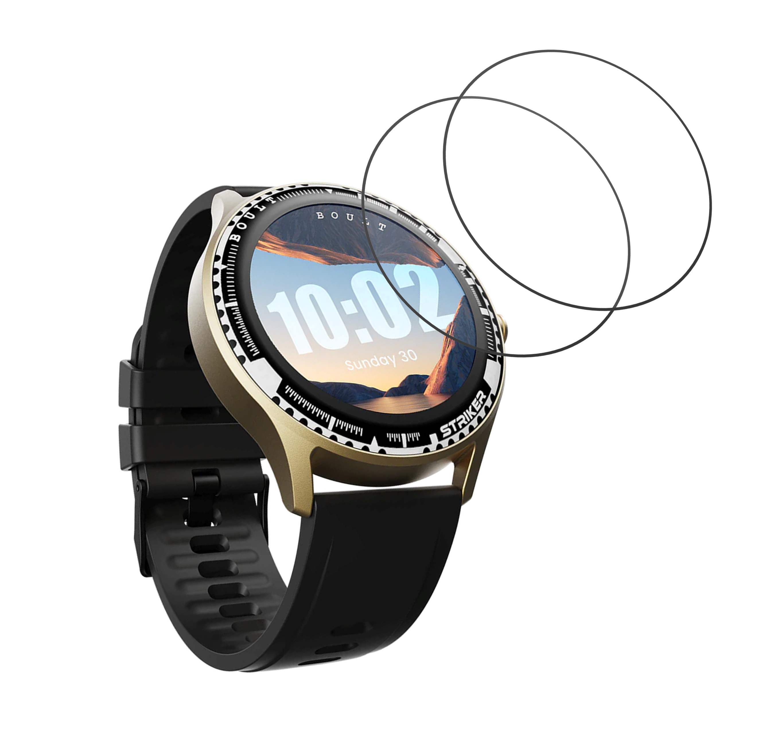 Boult Striker Smartwatch Screen Protector 9H Protective Compatible Flexible