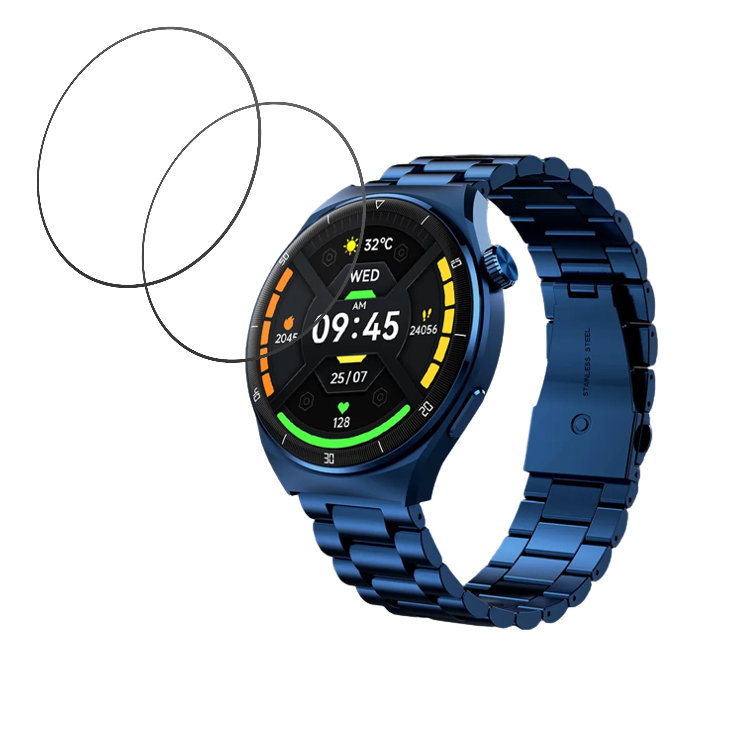 beatXp Vega X Smartwatch Smartwatch Screen Protector 9H Protective Compatible Flexible