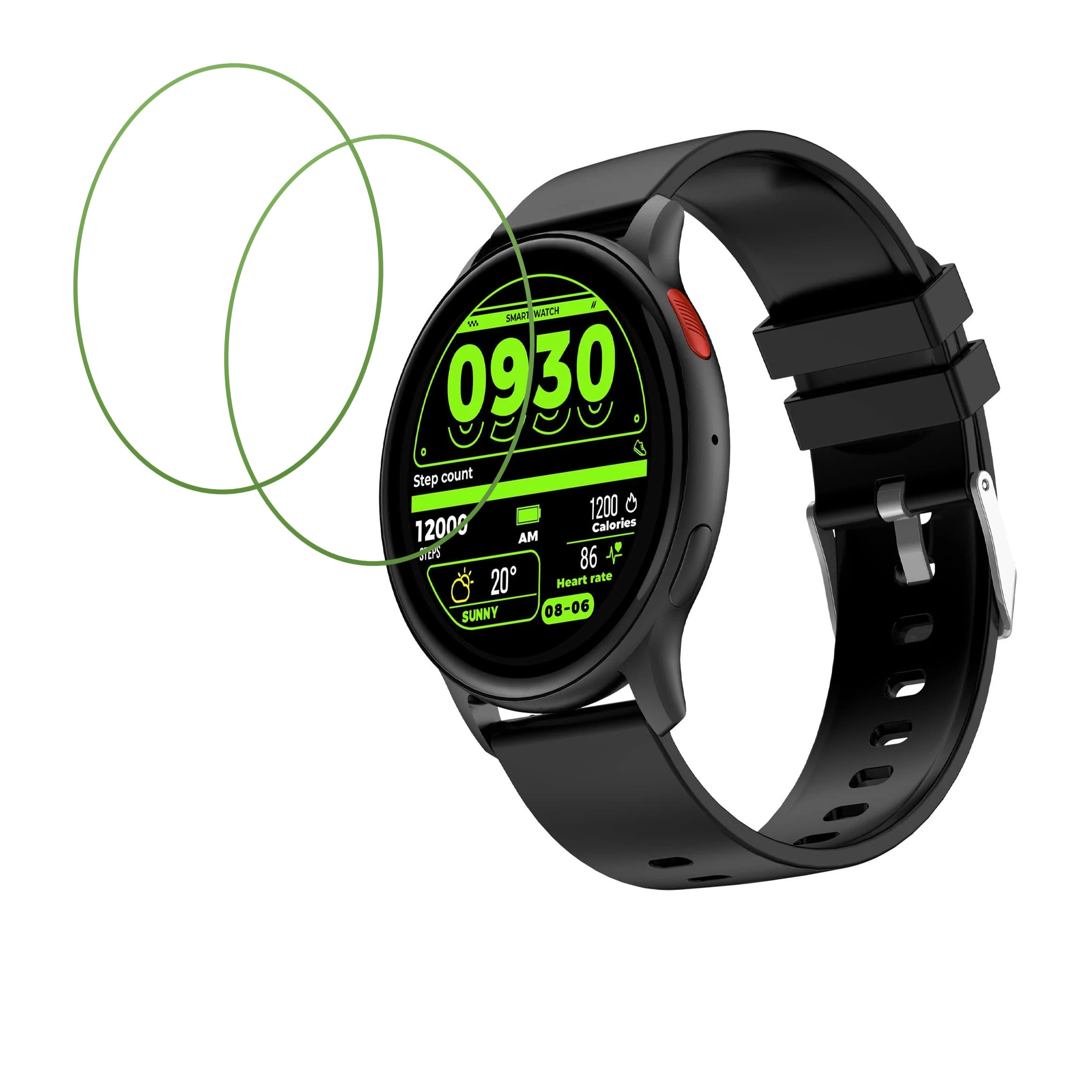 Fire-boltt Eclipse 1.43 Smartwatch Screen Protector 9H Protective Compatible Flexible