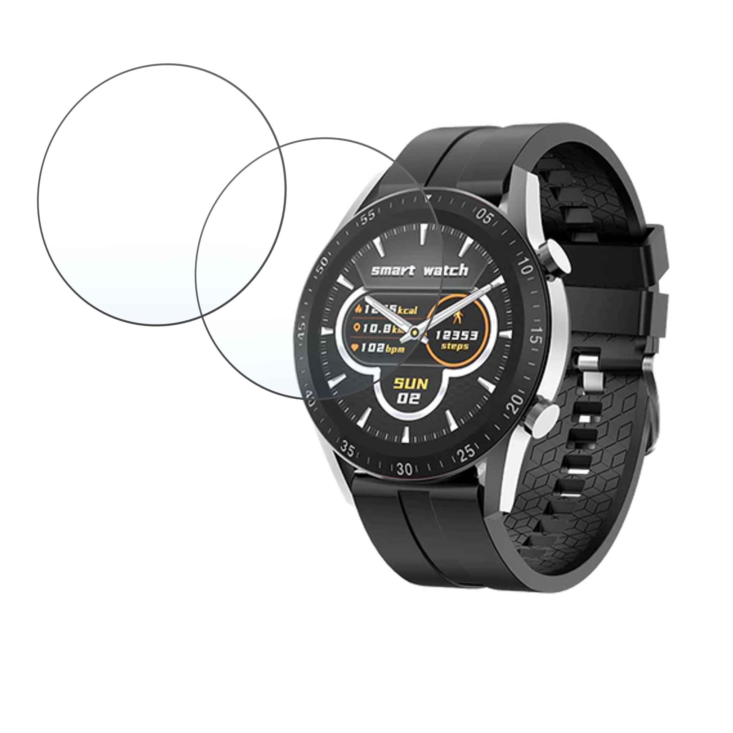 Fire Boltt Talk 3 Smartwatch Screen Protector 9H Protective Compatible Flexible