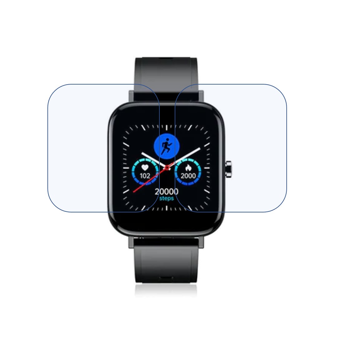 Intex FitRist Style Smartwatch Screen Protector 9H Protective Compatible Flexible