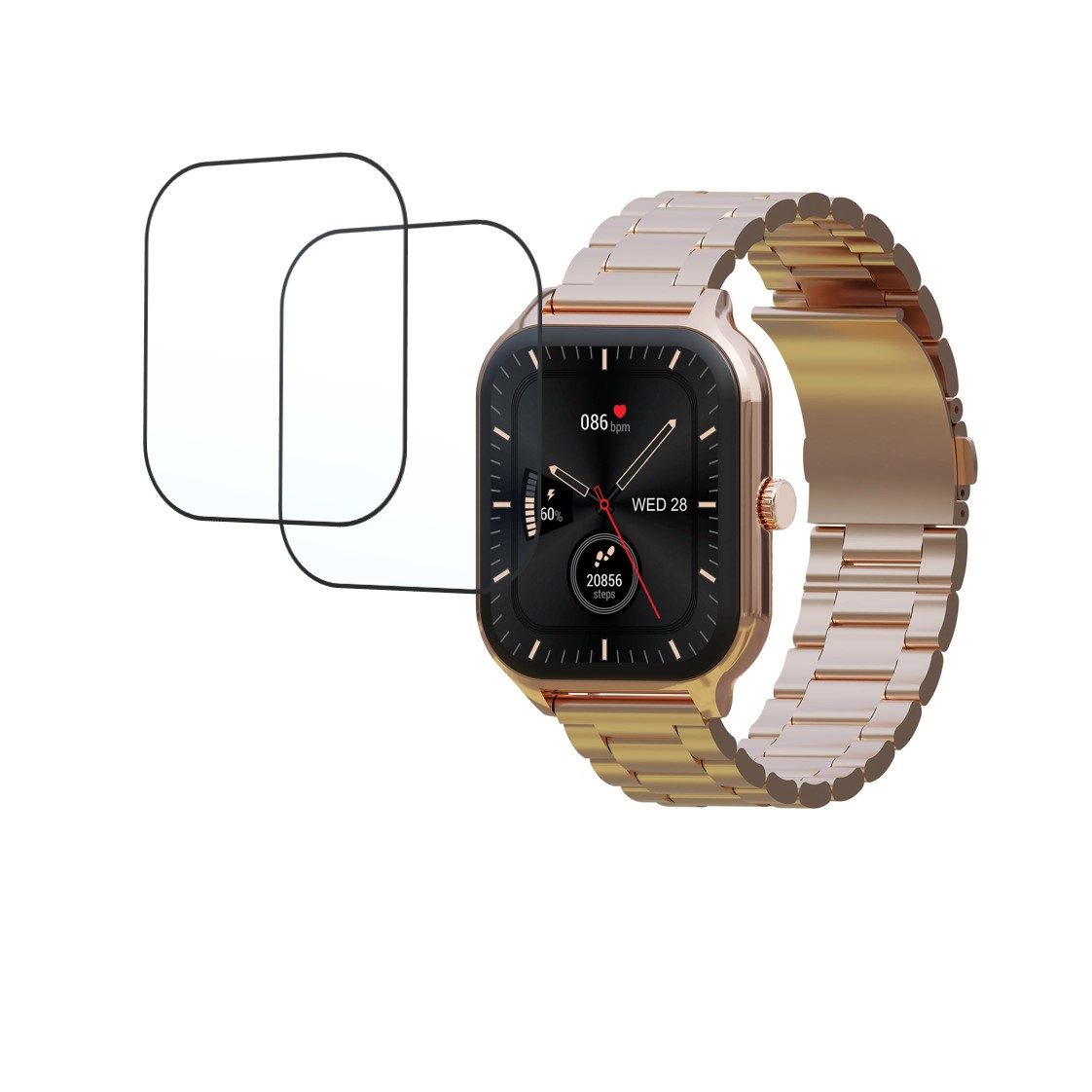 Max Pro Volt Compatible Smartwatch Screen Protector (Pack of 02)