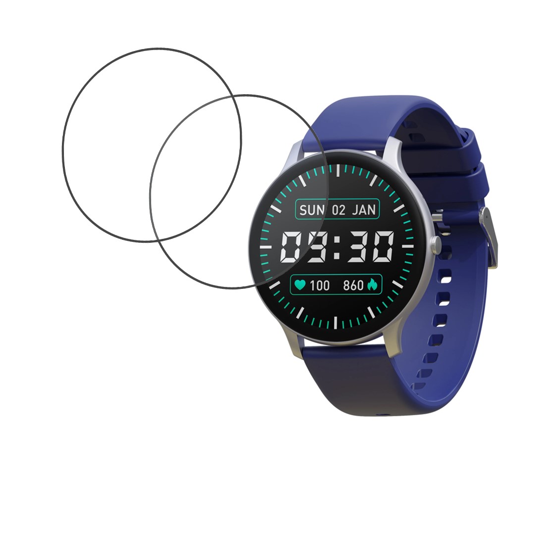 Maxima Max Pro Apex Compatible Smartwatch Screen Protector (Pack of 02)