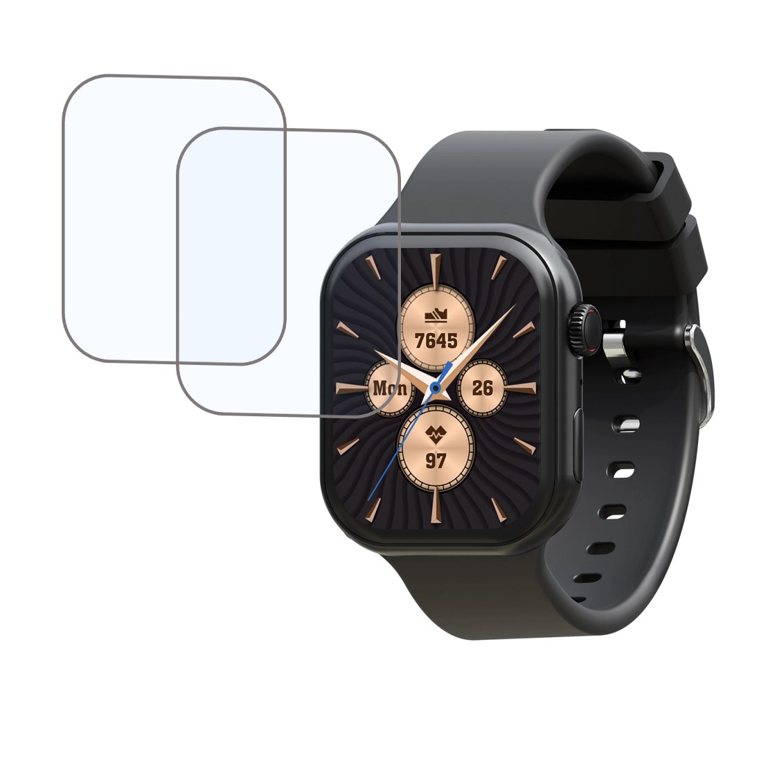 Maxima Max Pro Urbane Compatible Smartwatch Screen Protector (Pack of 02)