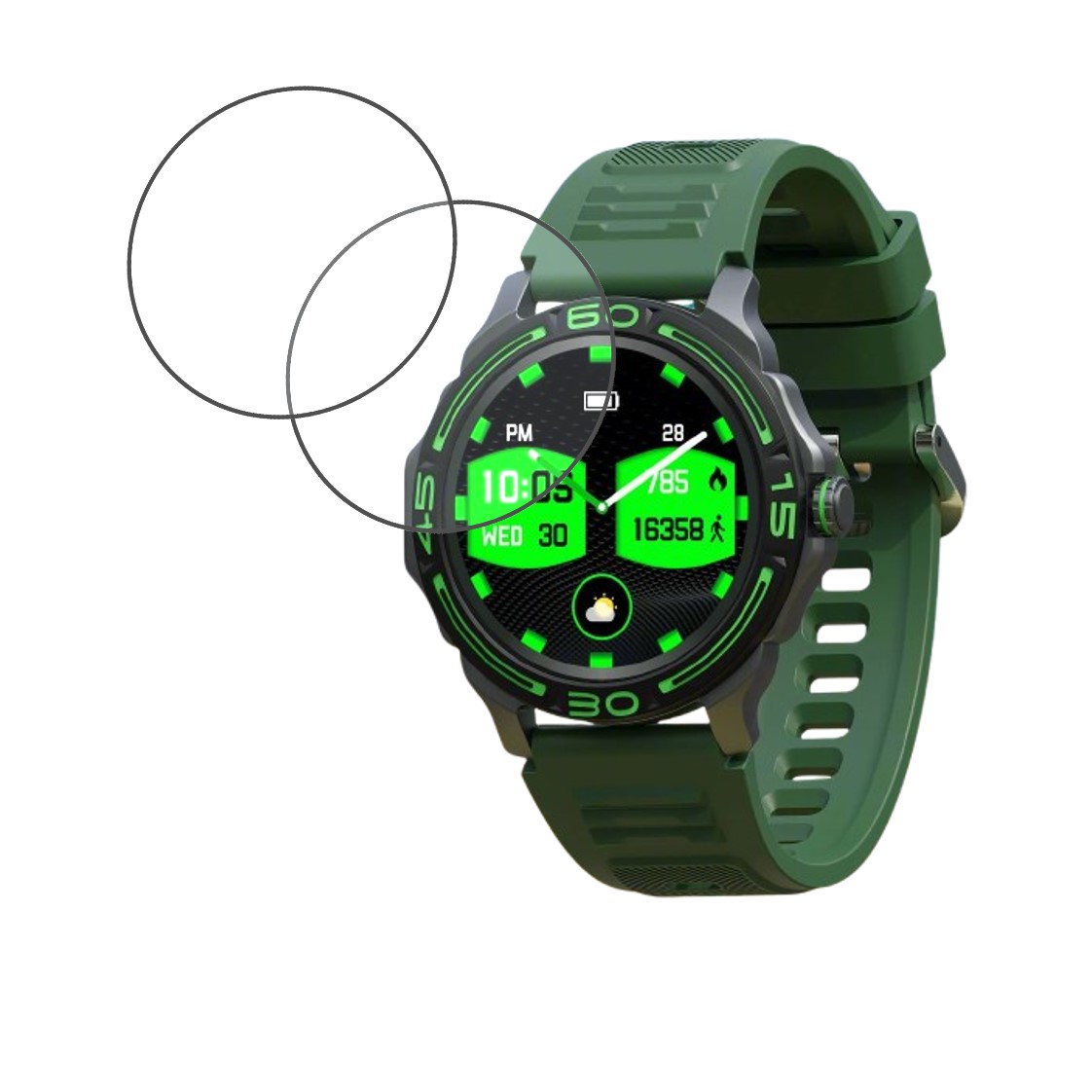 Maxima Max Pro Vertex Compatible Smartwatch Screen Protector (Pack of 02)