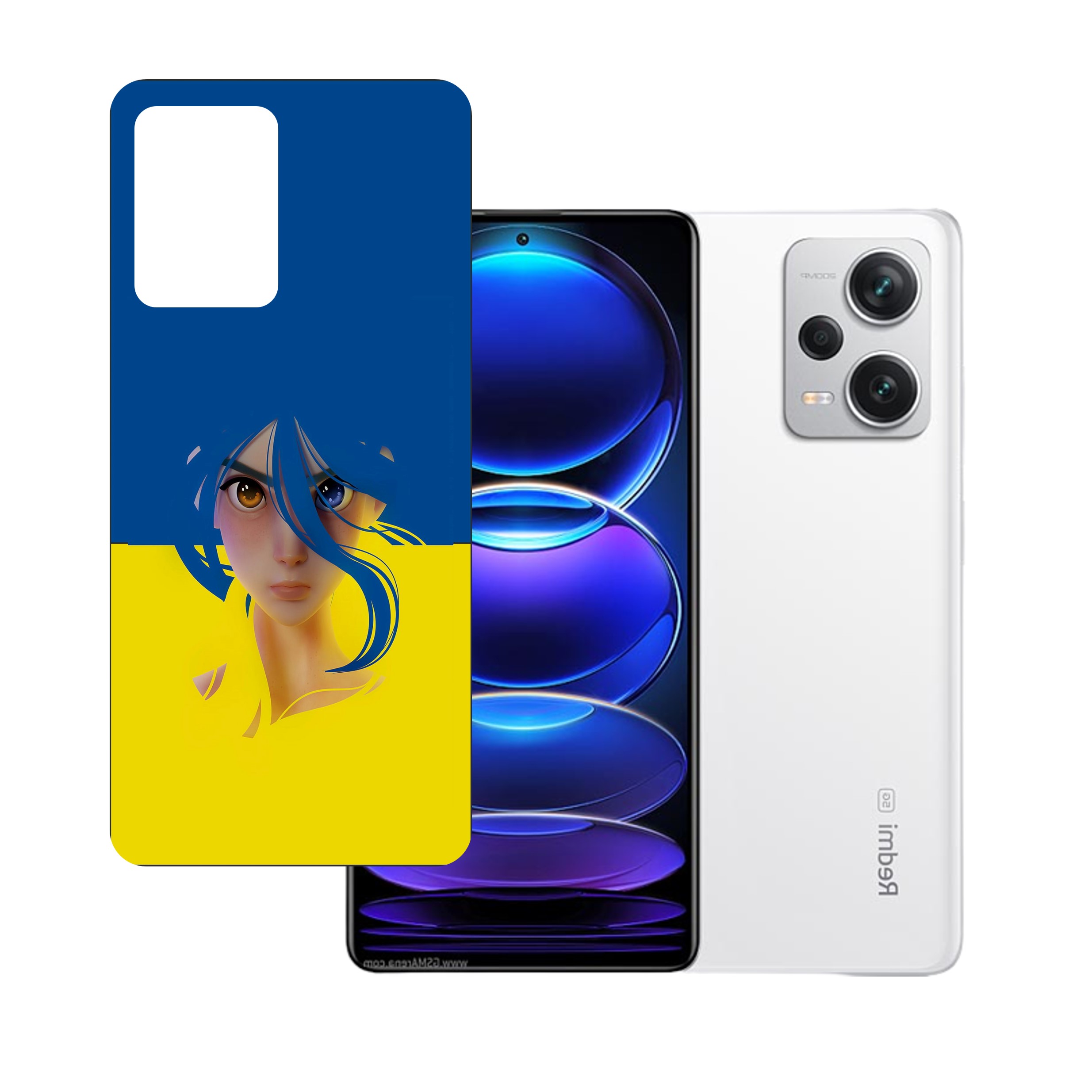 Xiaomi Redmi Note 12 UV Embossed Touch Feel Design back Skin Protector for (Not a Tempered glass)