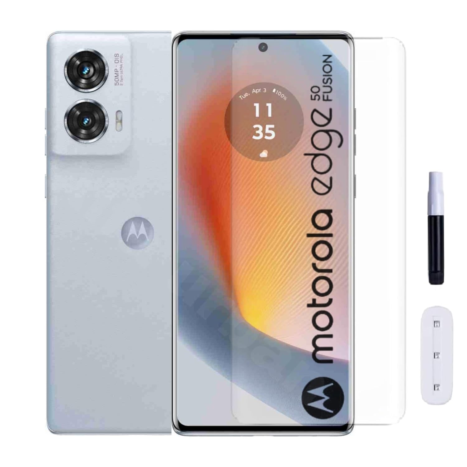 Tempered Glass Compatible With Moto Edge 50 Fusion UV Shield – Ultra Clear & Scratch Resistant