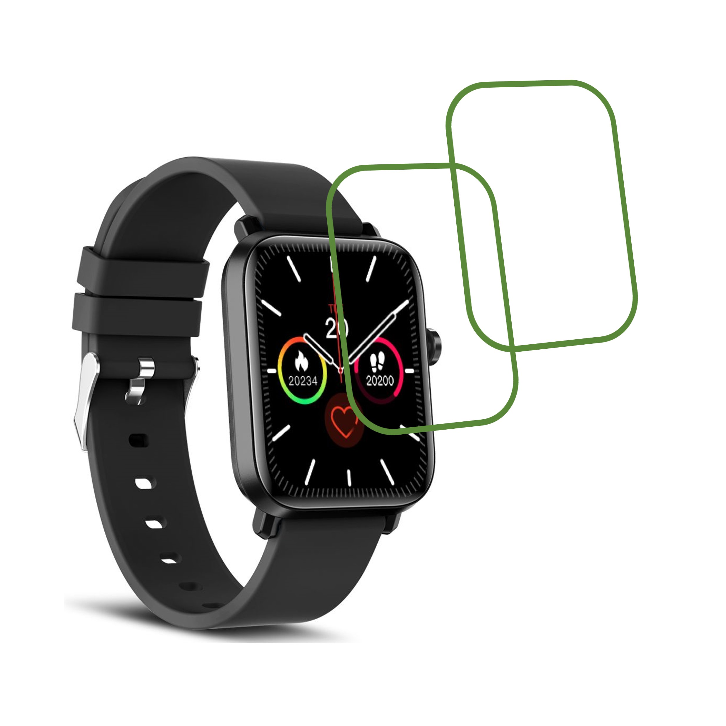 SYSKA Pluto SW250 Smartwatch Screen Protector 9H Protective Compatible Flexible