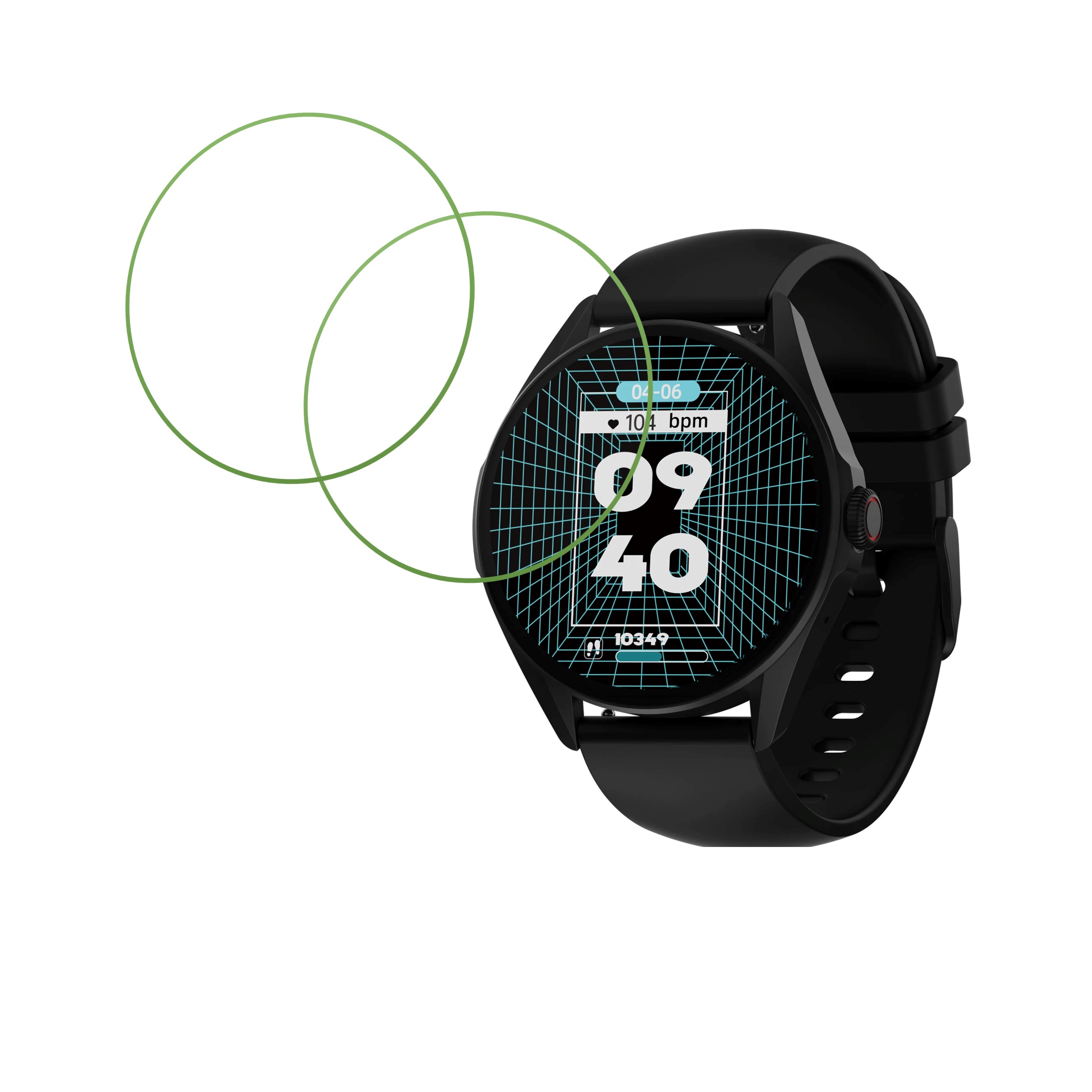 Maxima Max Pro Elegance Compatible Smartwatch Screen Protector (Pack of 02)