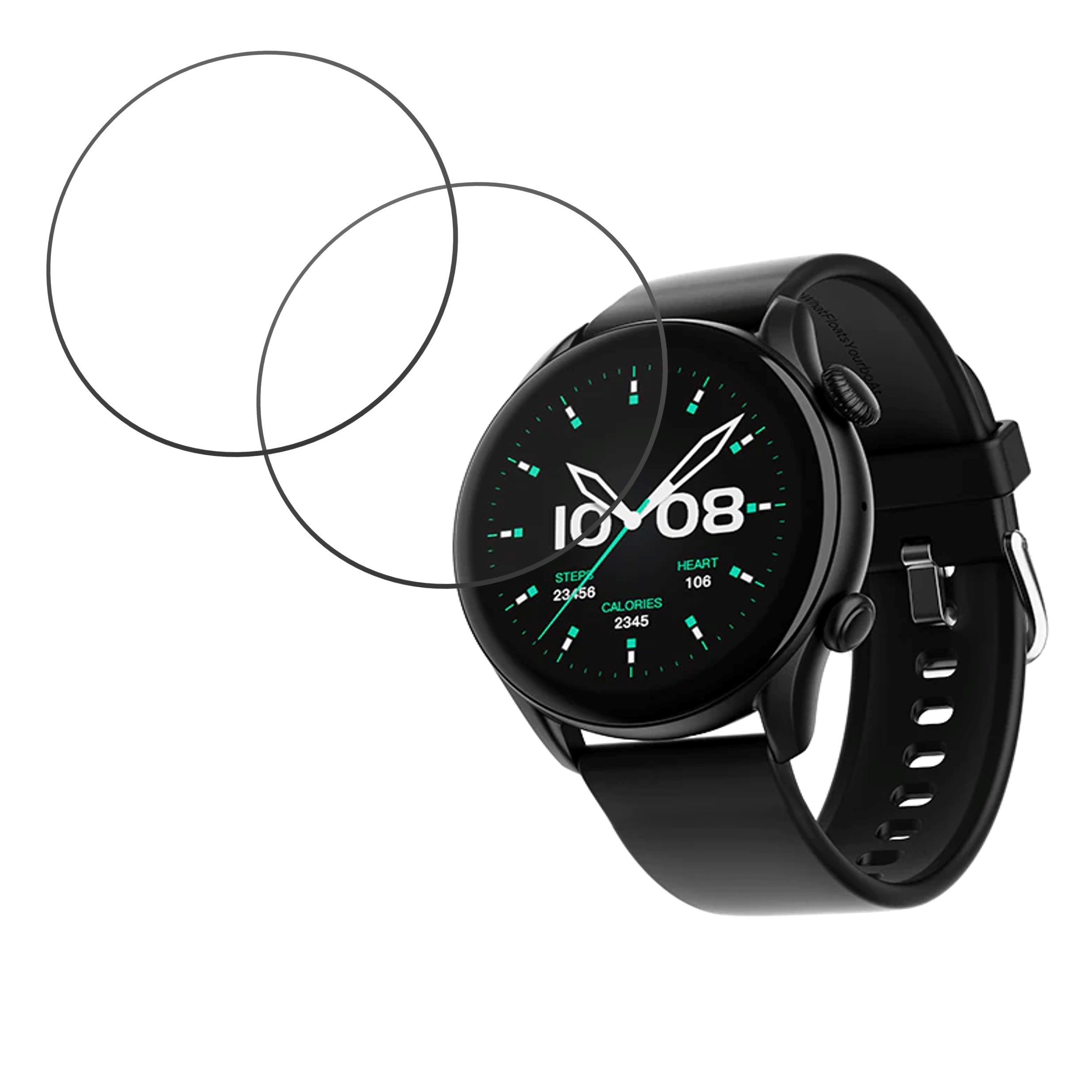boAt Lunar Space Smartwatch Screen Protector 9H Protective Compatible Flexible