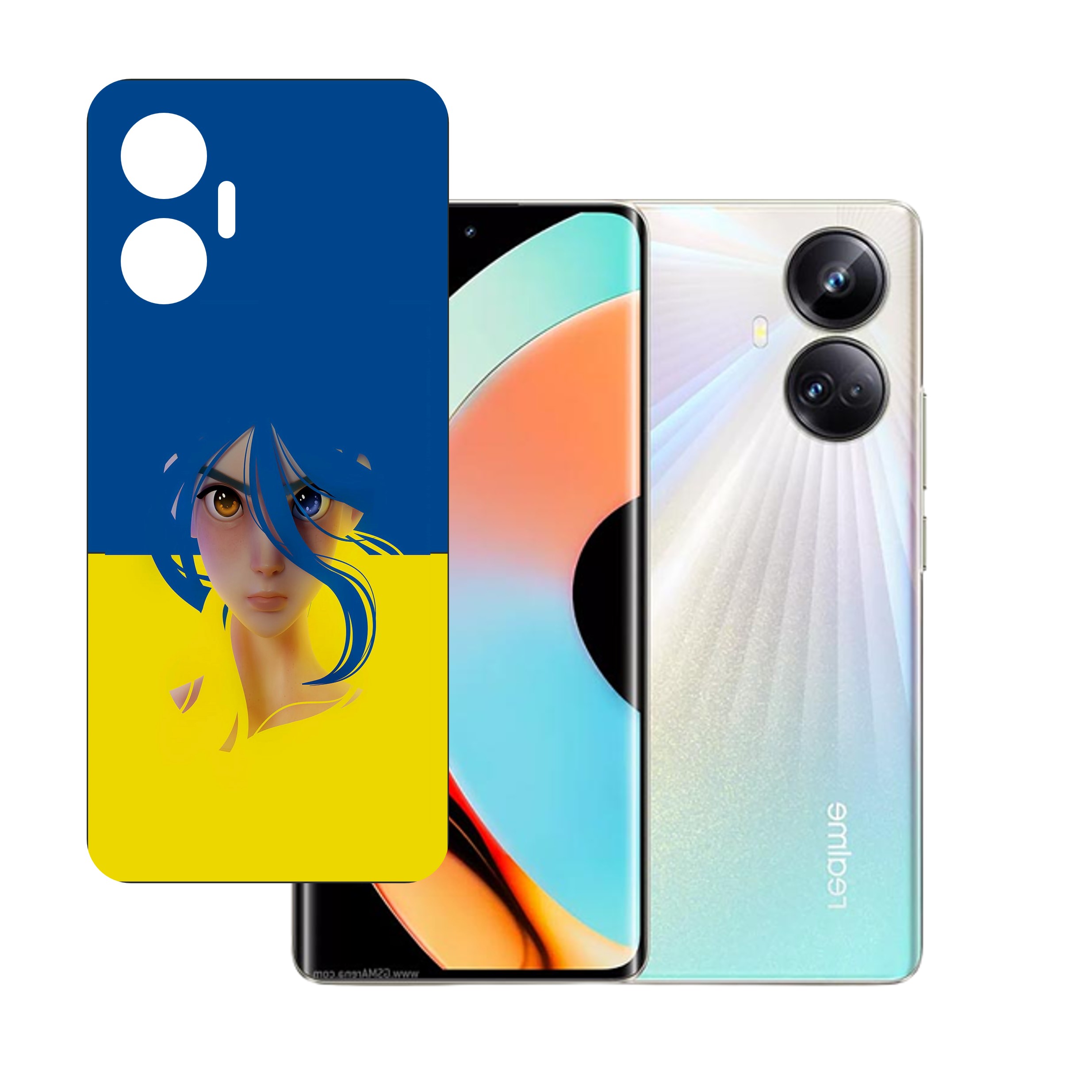 Realme 10 Pro Plus UV Embossed Touch Feel Design back Skin Protector for (Not a Tempered glass)