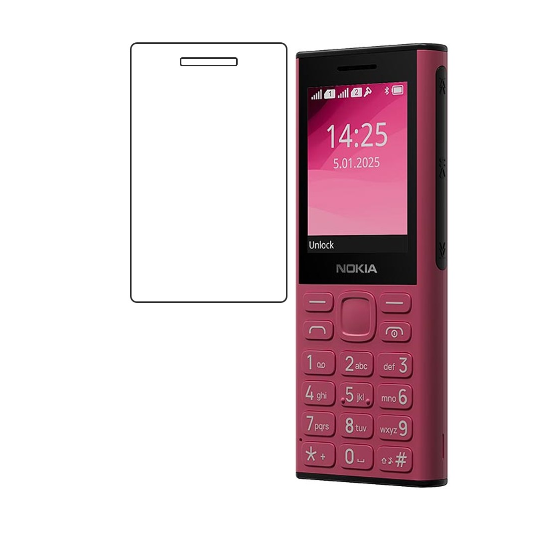 Nokia 130 Music Compatible With Mobile Front Screen Protector (Flexible Screen Protector)