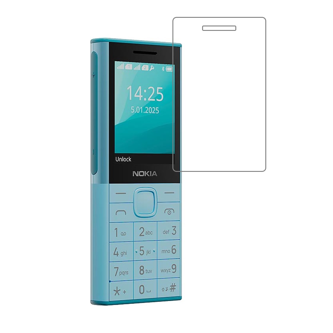 Nokia 150 Music Compatible With Mobile Front Screen Protector (Flexible Screen Protector)