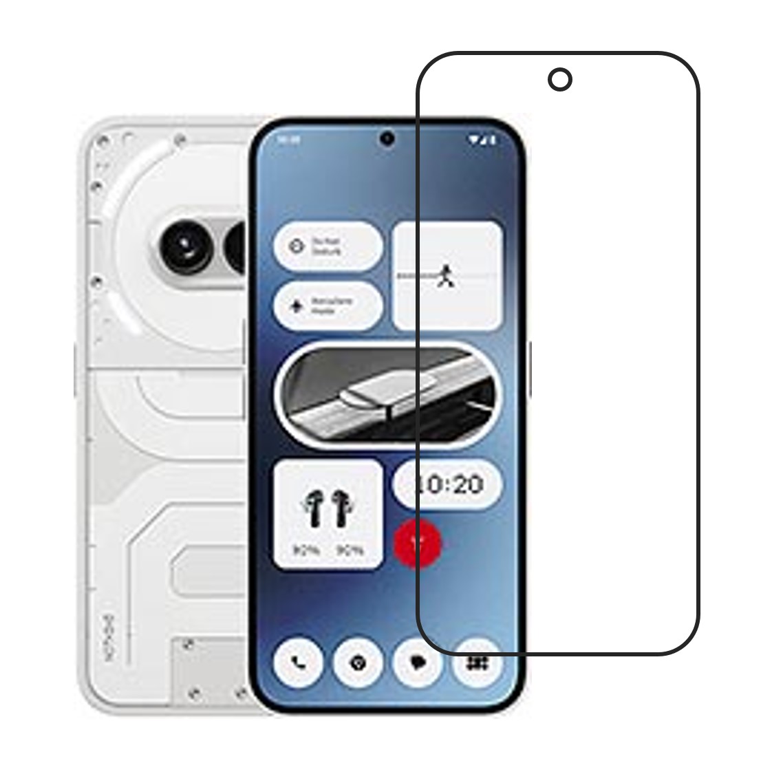 Nothing Phone (3a) Pro Compatible With Mobile Front Screen Protector  (Flexible Screen Protector)