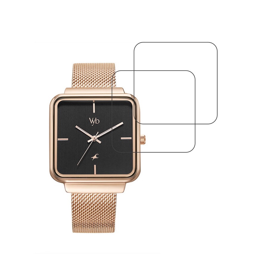 Vyb by Fastrack Quartz Analog Watch Color Compatible Smartwatch Screen Protector (Pack of 02)