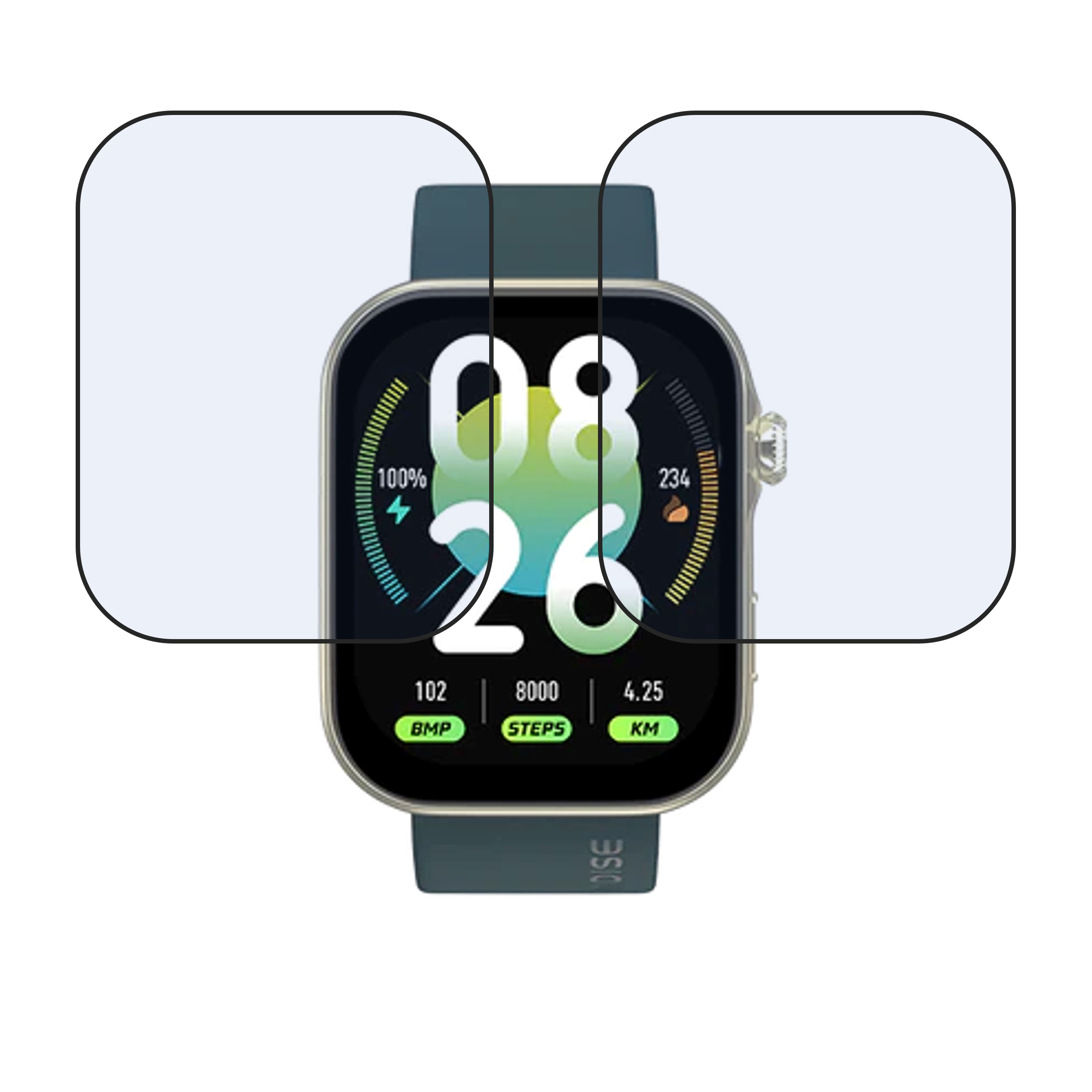 Noise ColorFit Vision 3 AMOLED Smartwatch Screen Protector 9H Protective Compatible Flexible