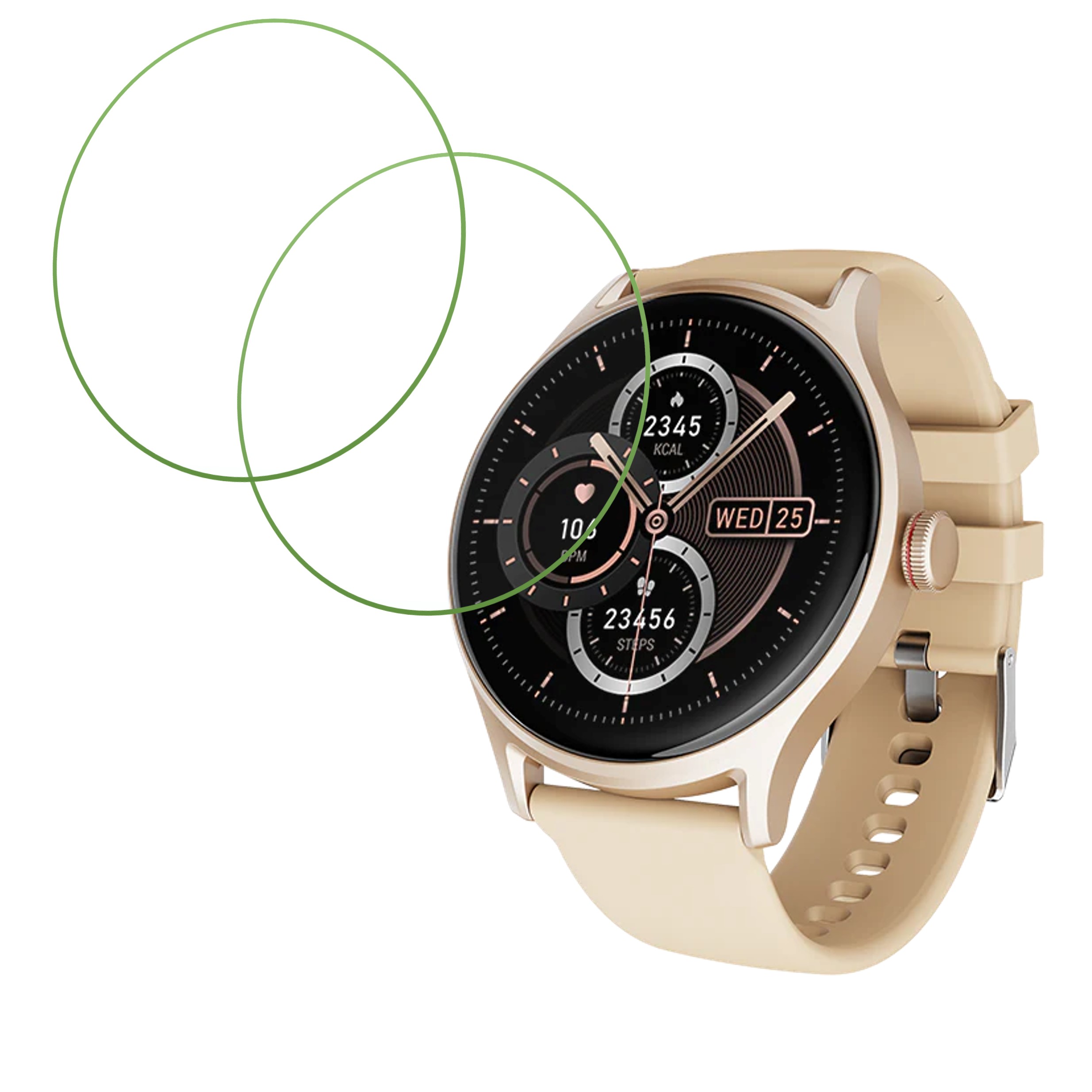 boAt Lunar Mirage Smartwatch Screen Protector 9H Protective Compatible Flexible