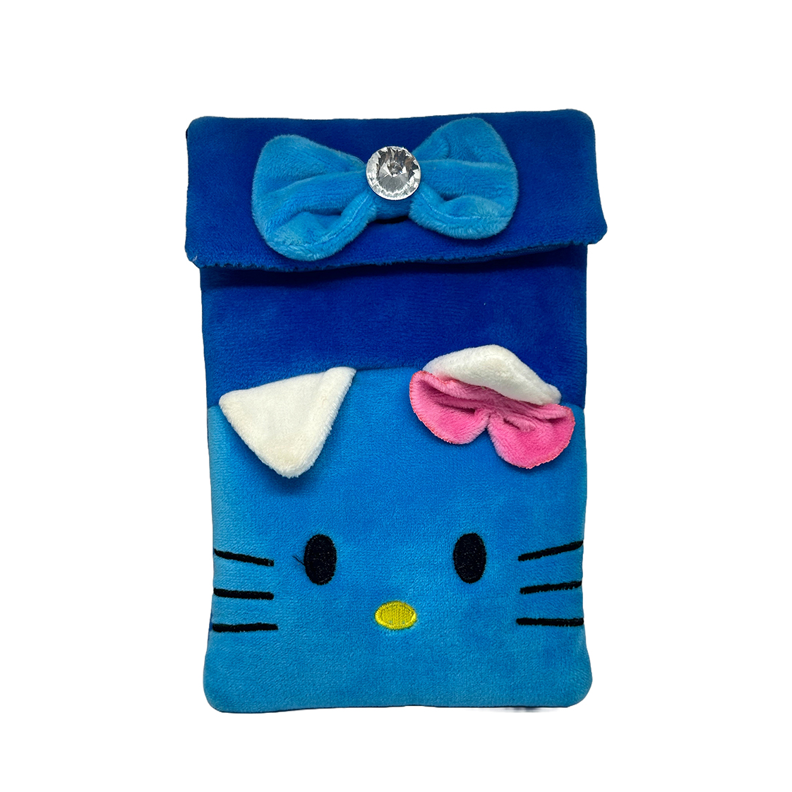 Panda Cute Kitty Mickey blue-Spider of Kids Bags for School Velvet Soft Cartoon Animal Travelling School Plush Backpacks Baby Girls