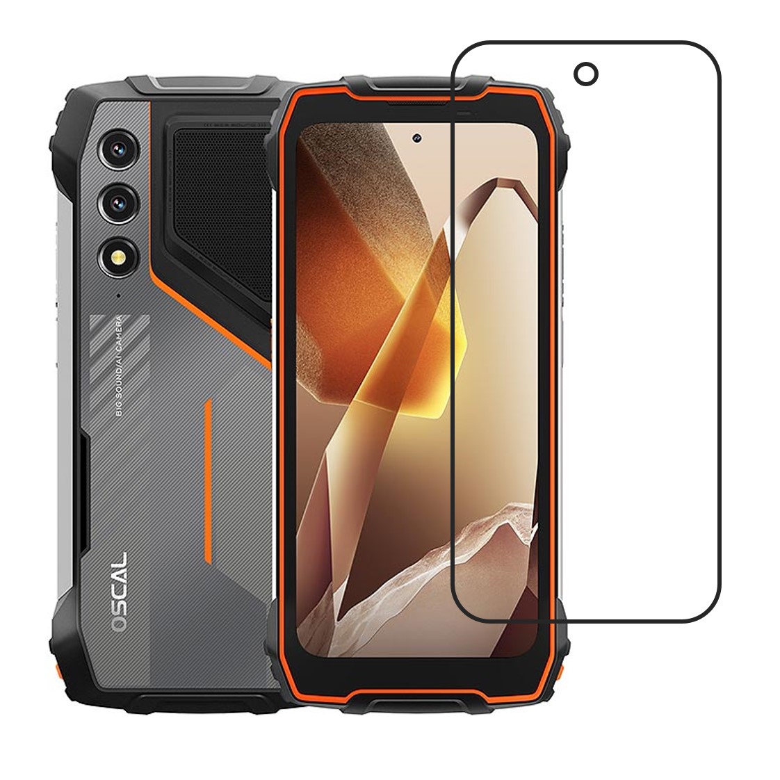 Oscal Pilot 1 Compatible With Mobile Front Screen Protector  (Flexible Screen Protector)