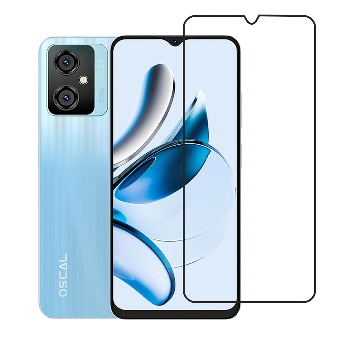 Oscal Tiger 10 Compatible With Mobile Front Screen Protector  (Flexible Screen Protector)