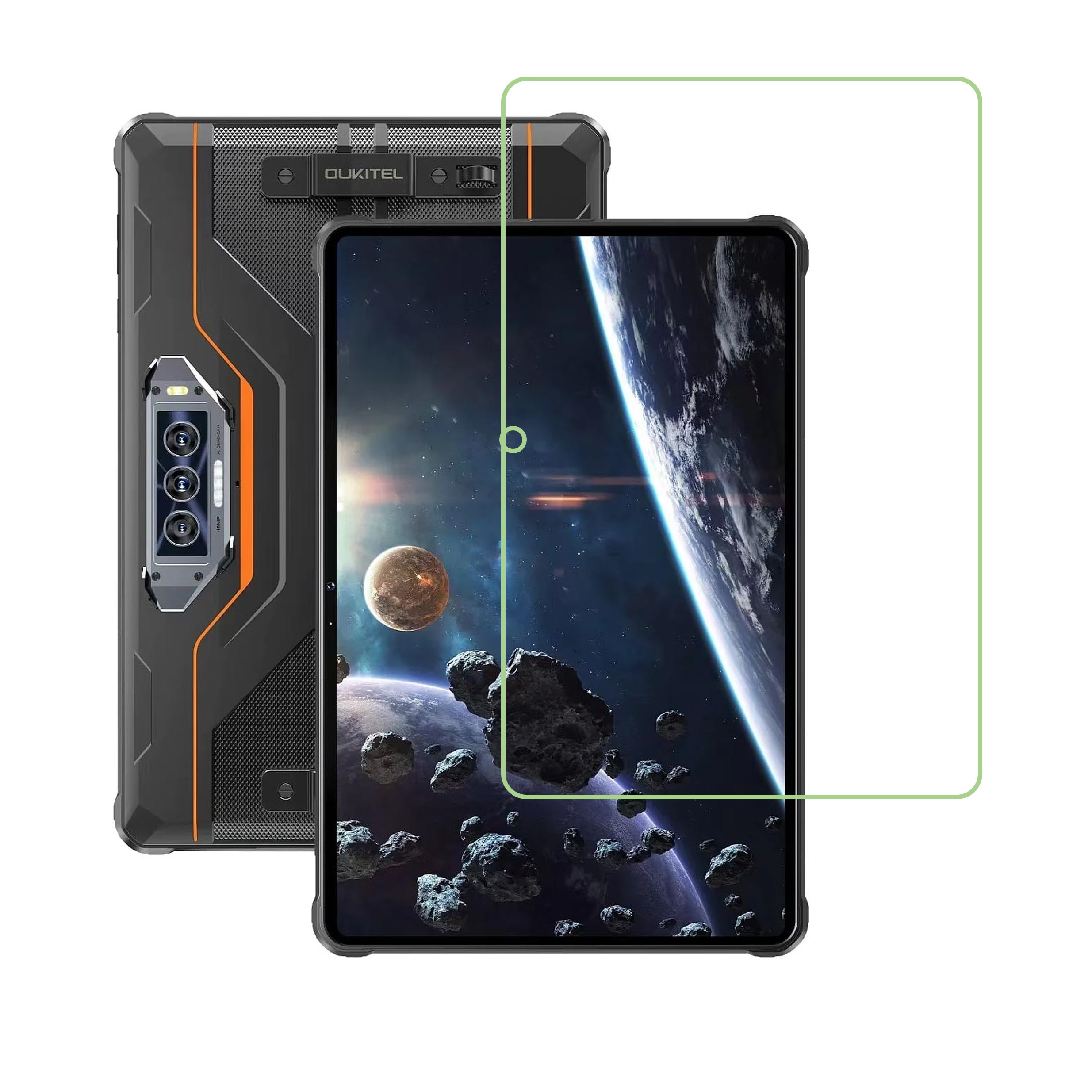 Oukitel RT8 Tablet Screen Protector 9H Protective Compatible Flexible