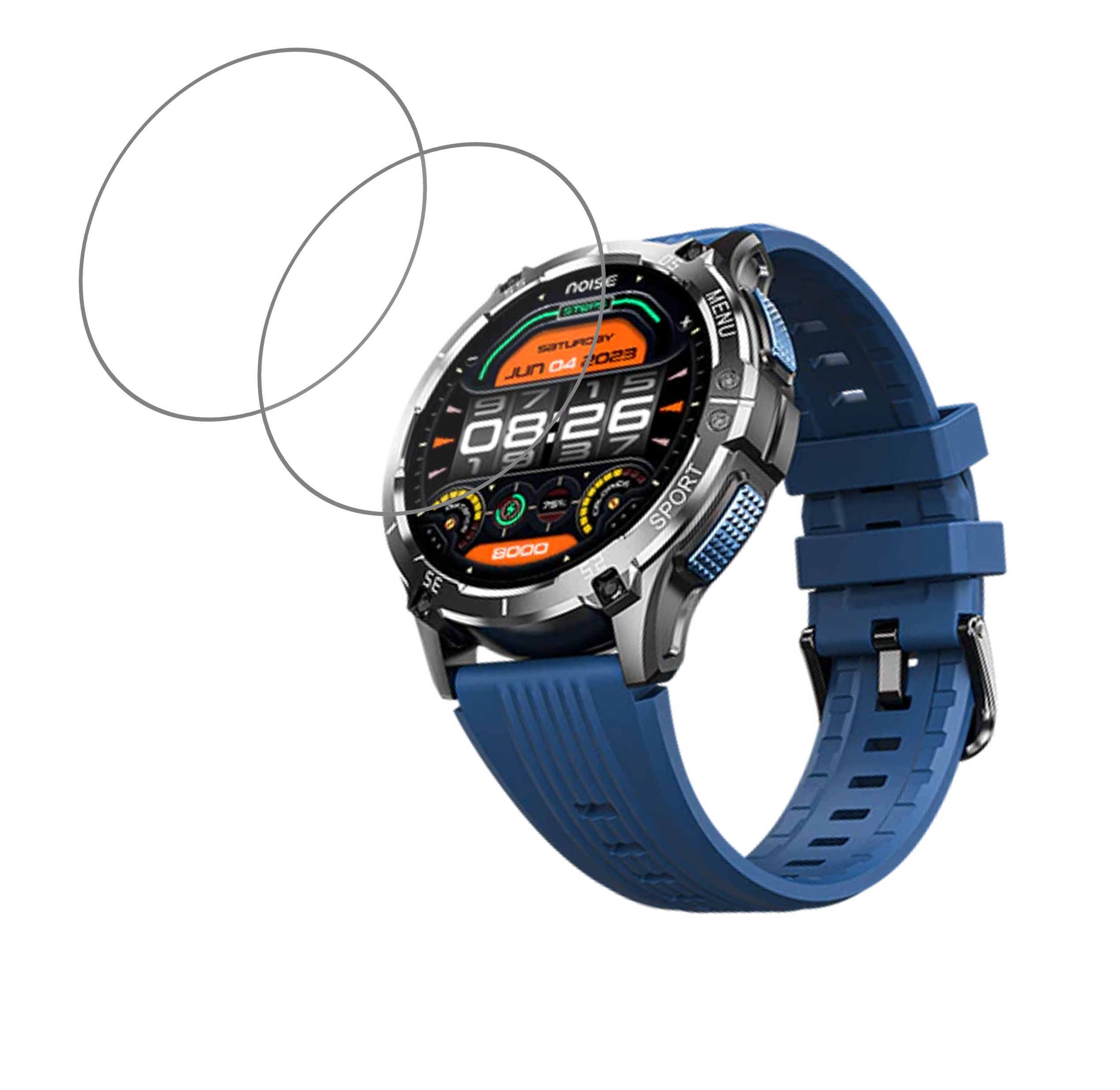 NoiseFit Force Plus Smartwatch Screen Protector 9H Protective Compatible Flexible
