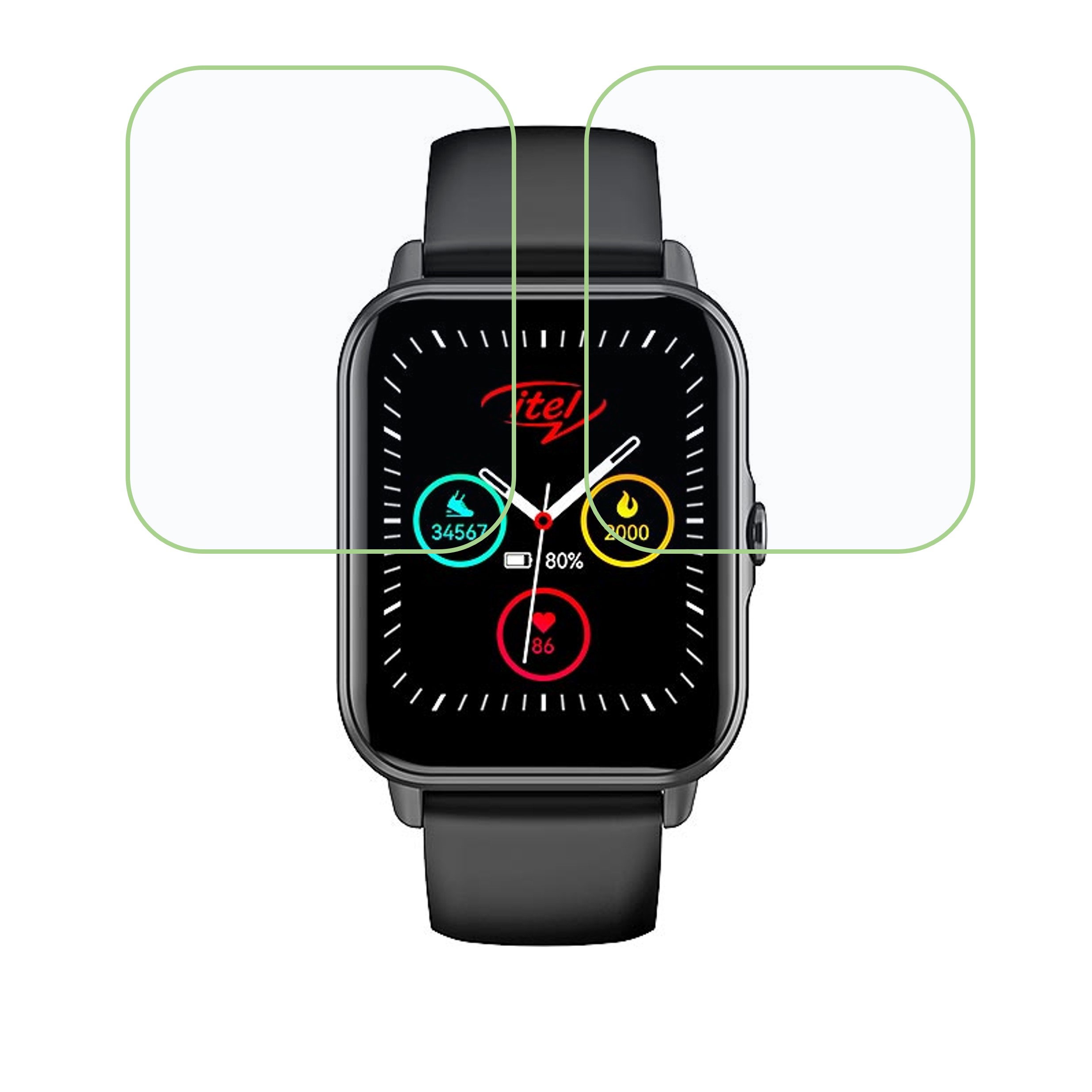 itel Smart Watch 2 Smartwatch Screen Protector 9H Protective Compatible Flexible