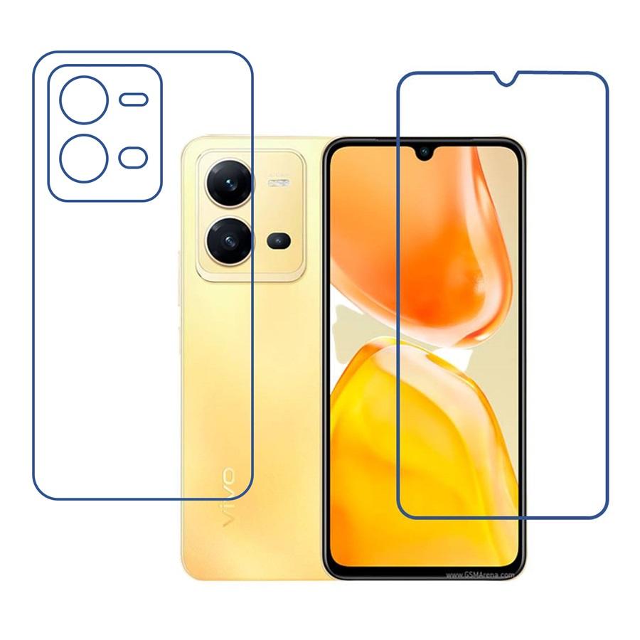 vivo X80 Lite 9H Protective Compatible Mobile Screen Protector For Front & Back (Not a Tempered glass)